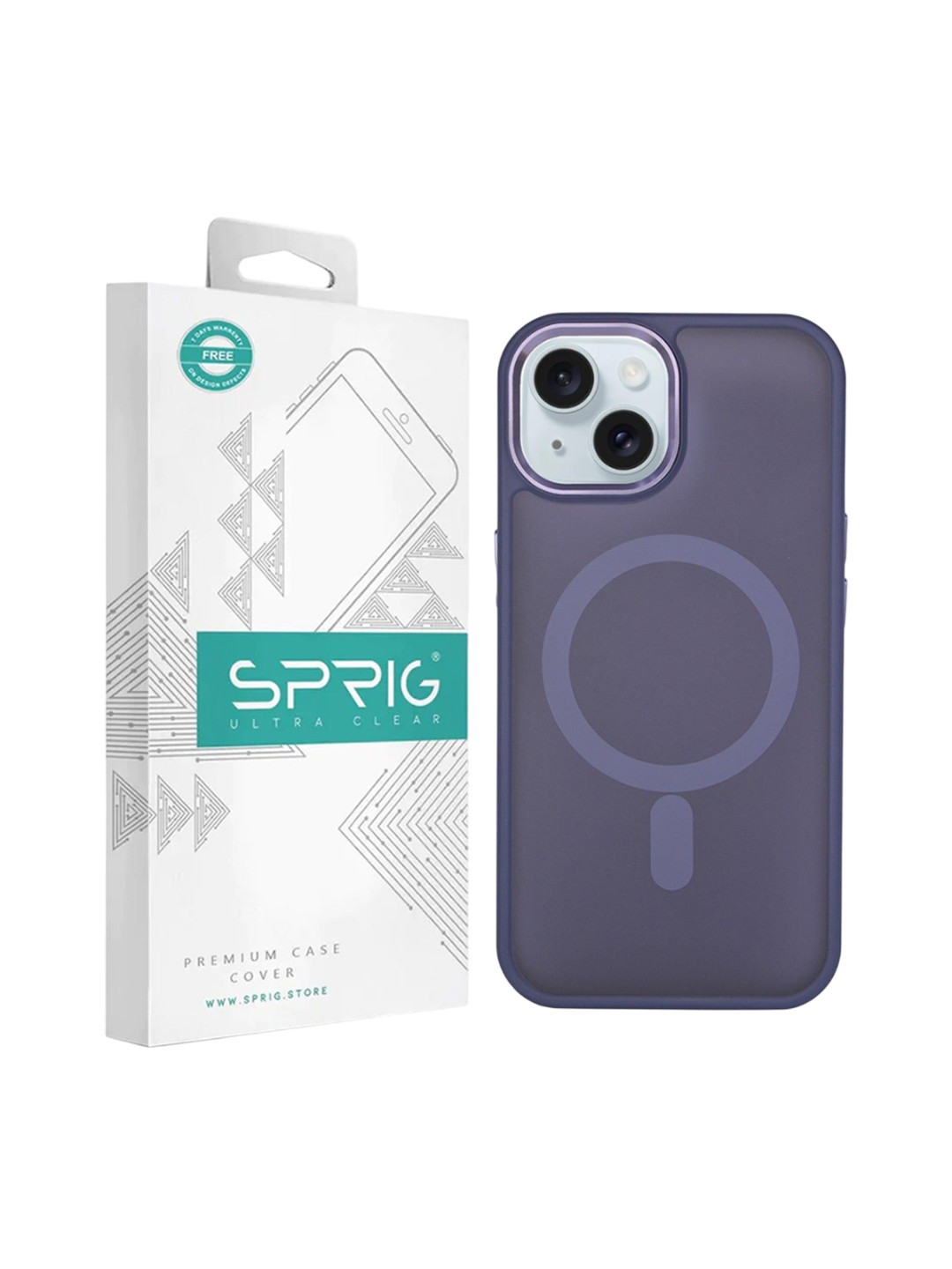 SPRIG iPhone 15 Translucent Magsafe Back Cover