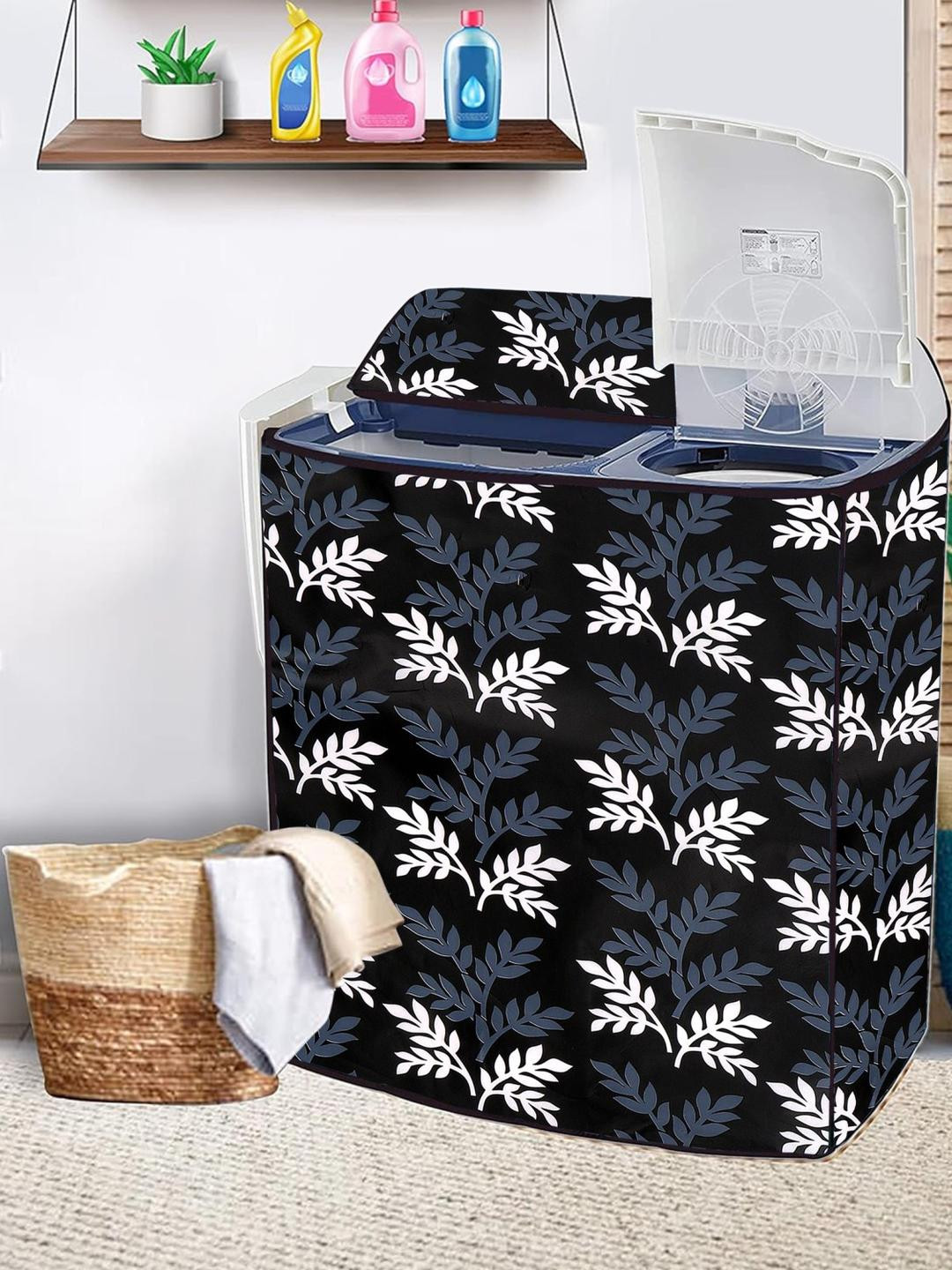 MOGNE FAB Semi Automatic Waterproof & Dustproof Washing Machine Cover