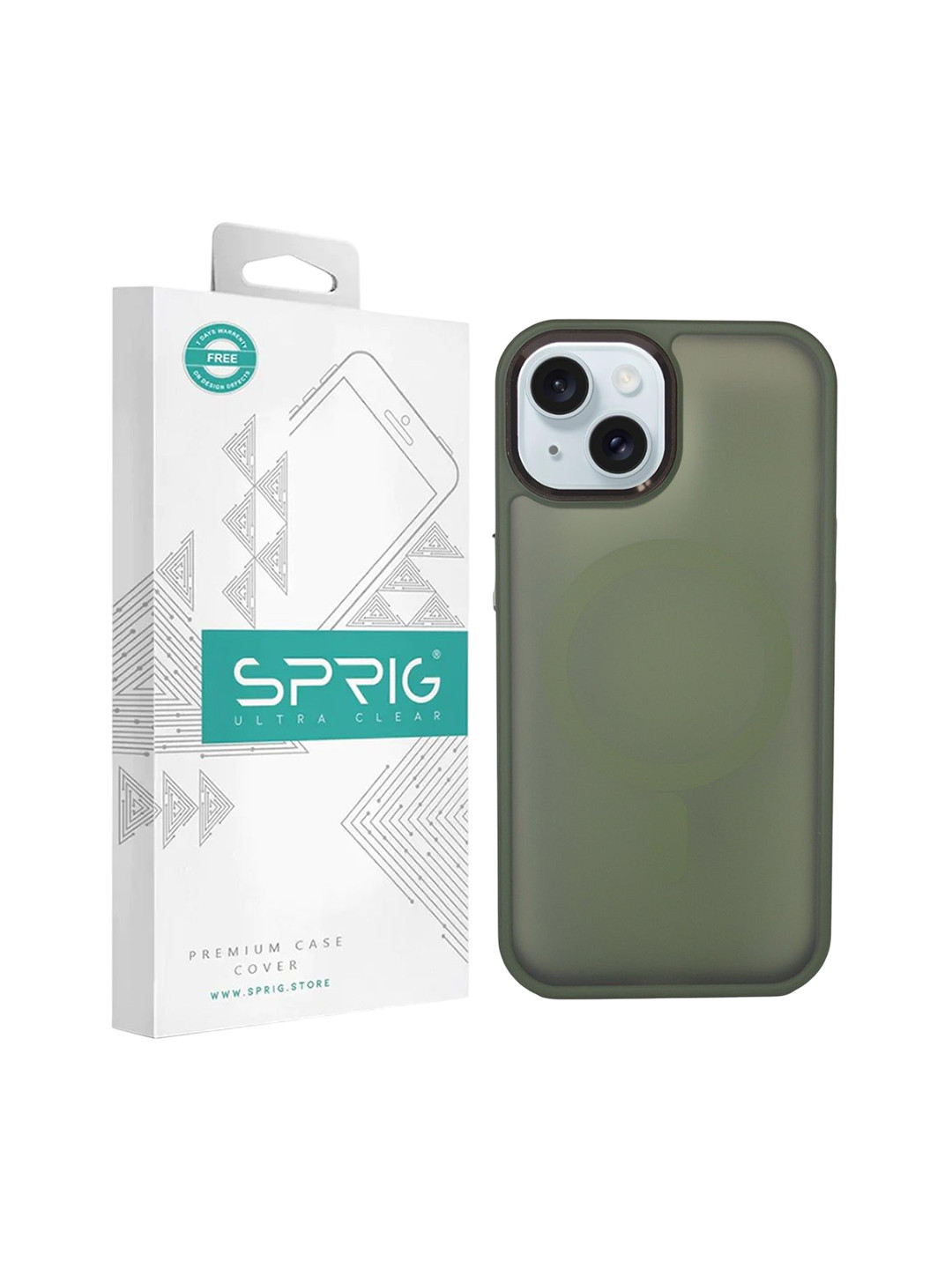 SPRIG iPhone 15 Translucent Magsafe Back Cover