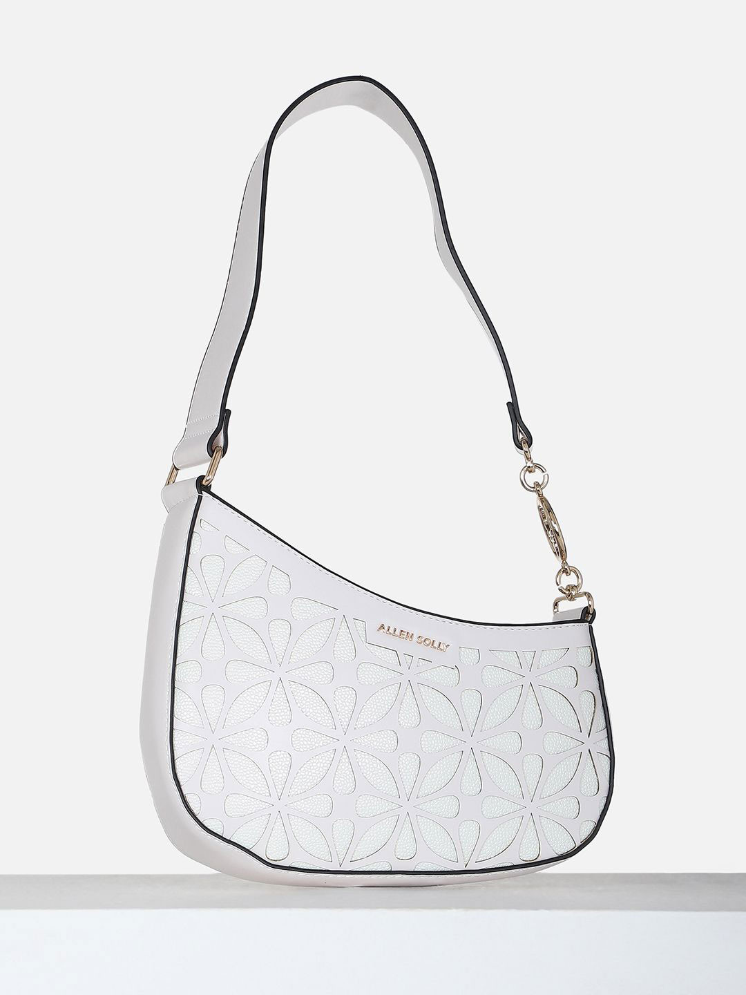 Allen Solly Woman Printed Half Moon Sling Bag with Quilted