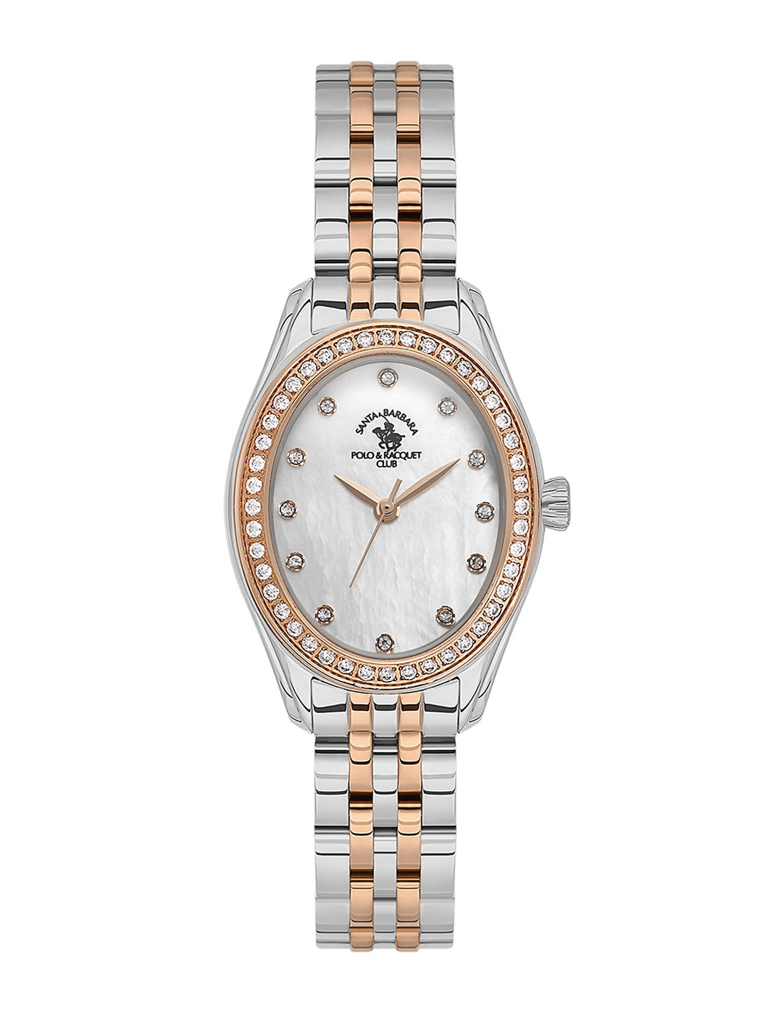 SANTA BARBARA POLO & RACQUET CLUB Dial & Stainless Steel Bracelet Straps Analogue Watch