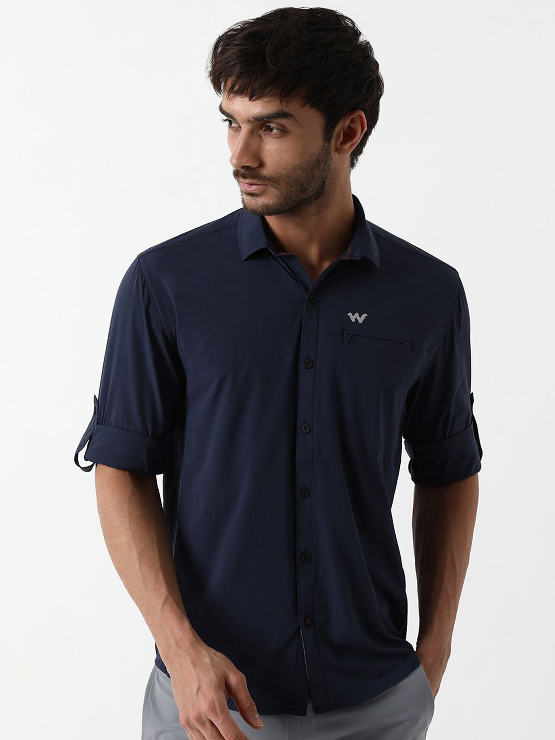 Wildcraft M Hiking Cargo Comfort Spread Collar Wrinkle Free Shirt