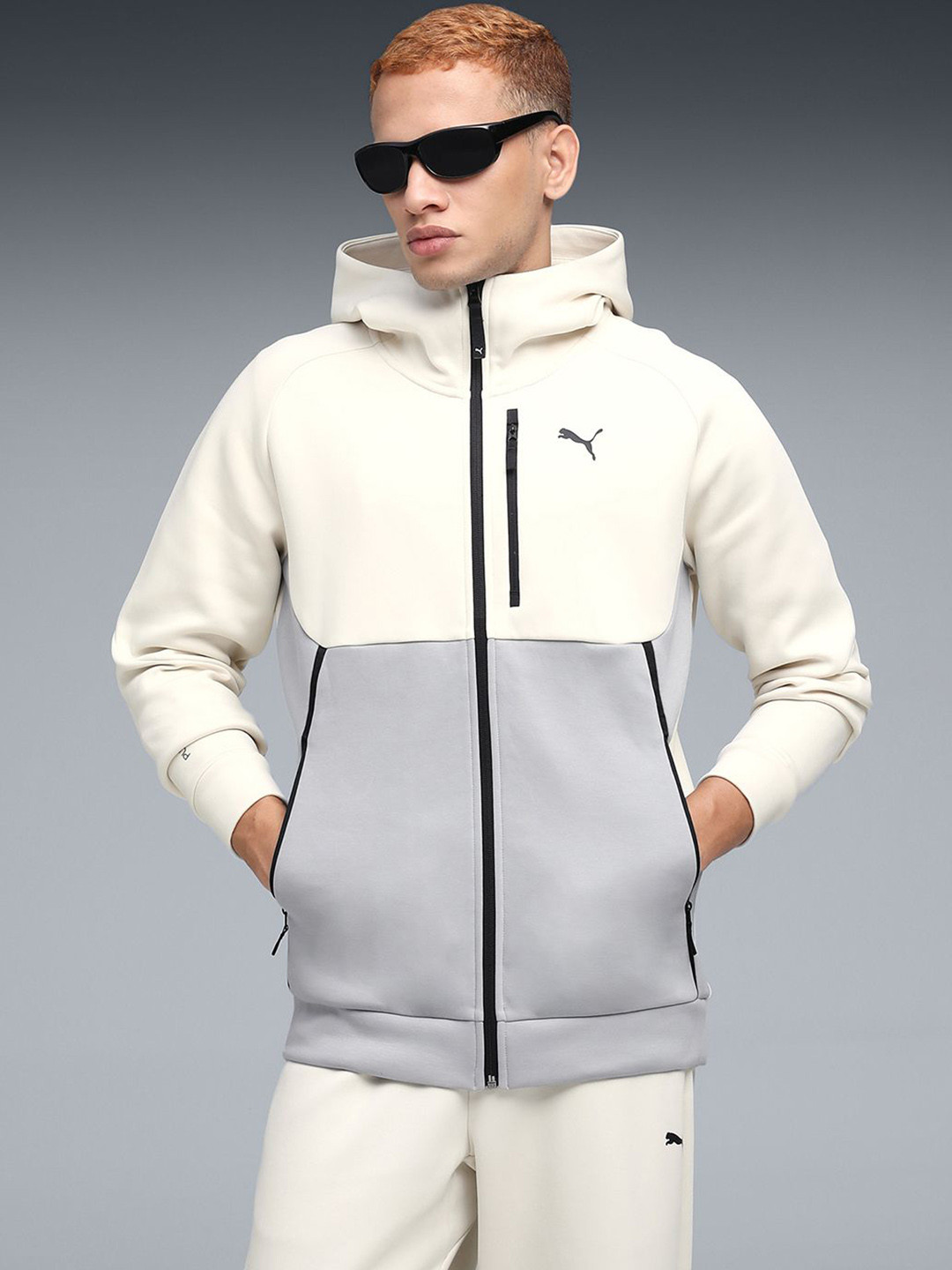 Puma Tech Colourblocked Full-Zip Hoodie