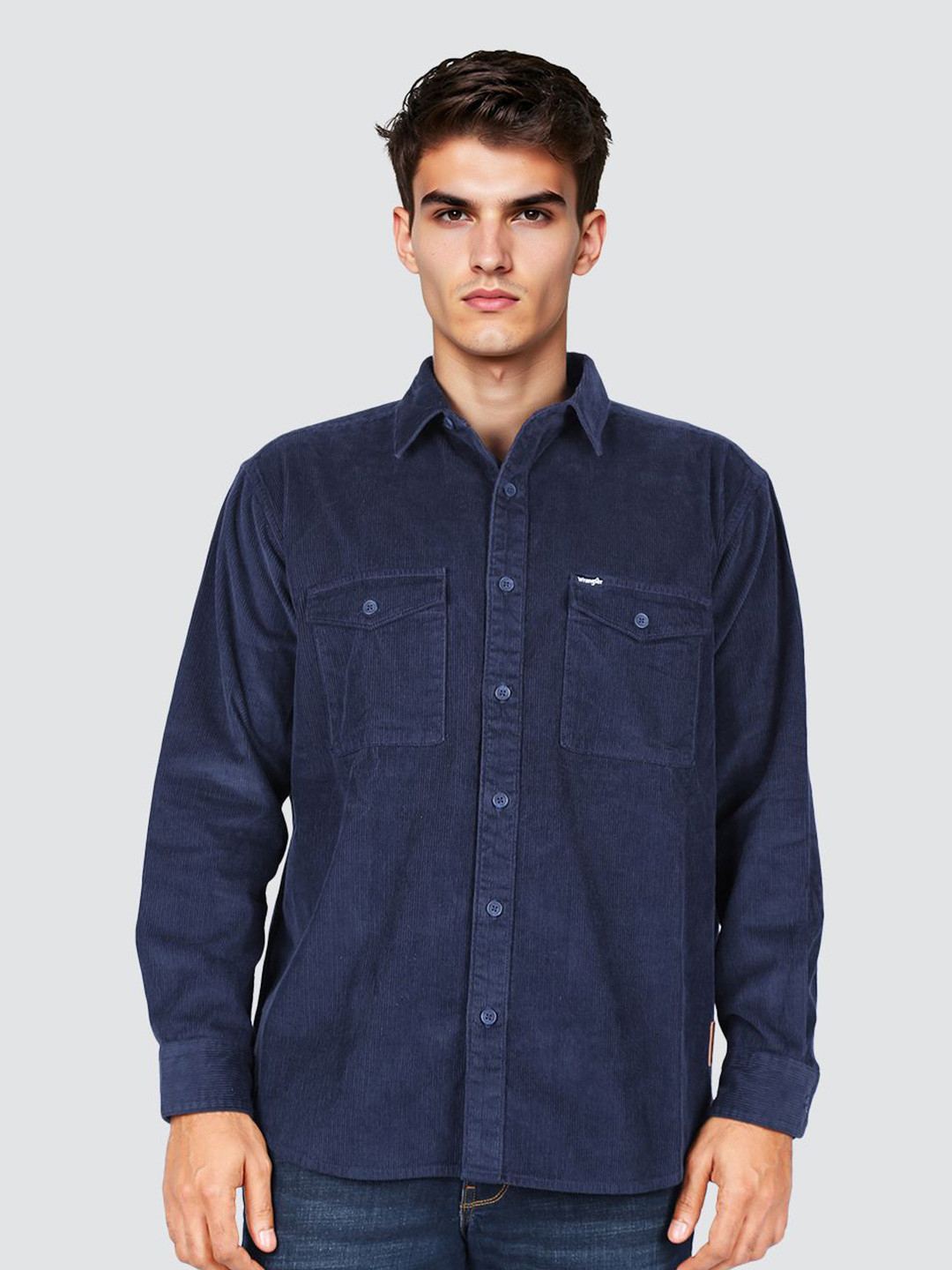 Wrangler Heritage Relaxed Spread Collar Relaxed Fit Pure Cotton Shirt