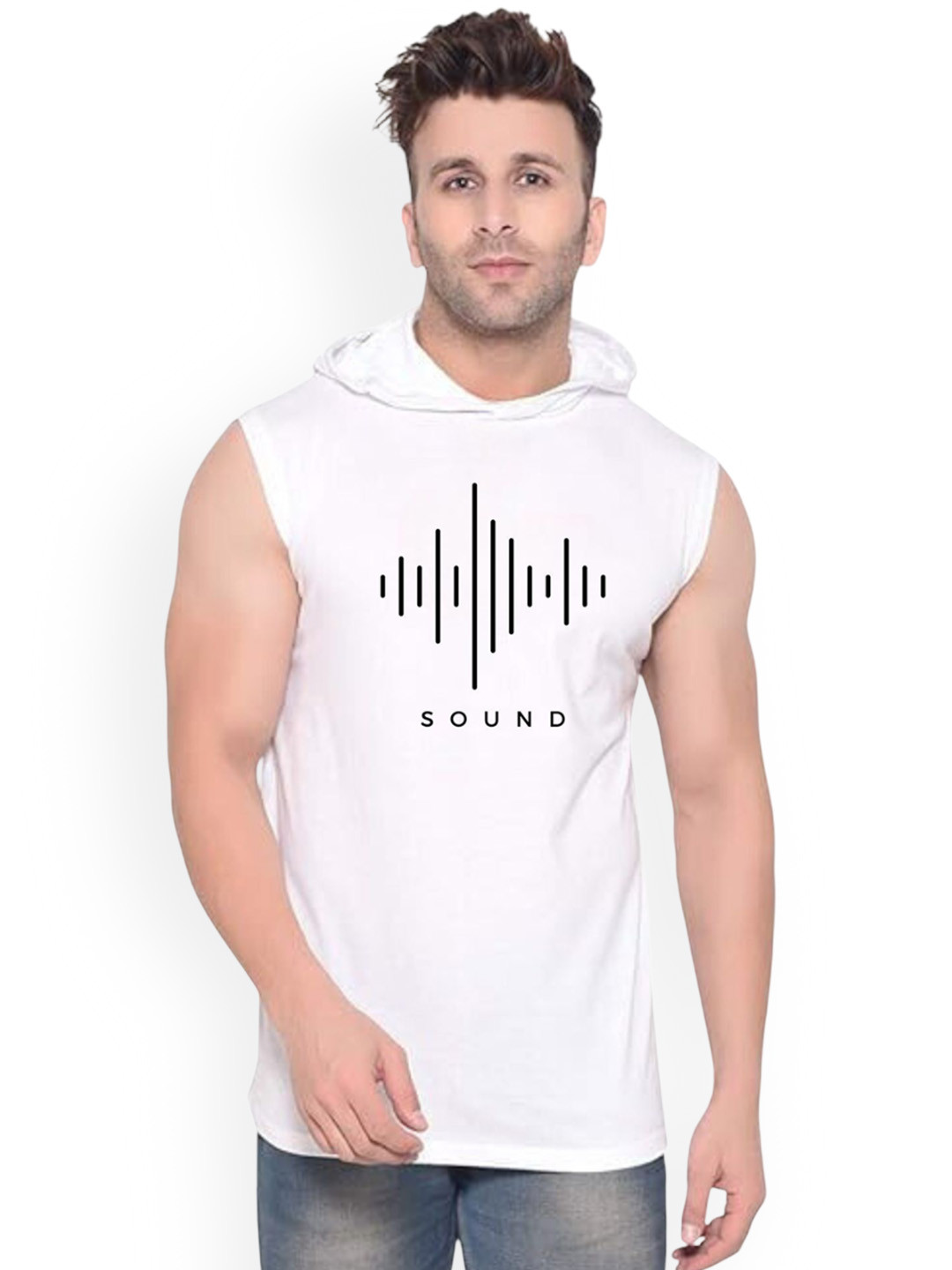 FABSTIEVE Men Sound Printed Cotton Sleeveless Gym Innerwear Vests