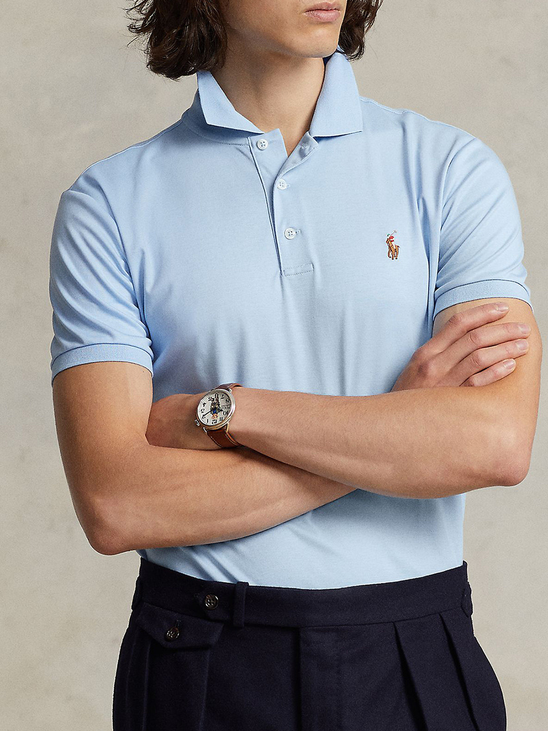 Polo Ralph Lauren Slim-Fit Polo Collar Cotton T-Shirt