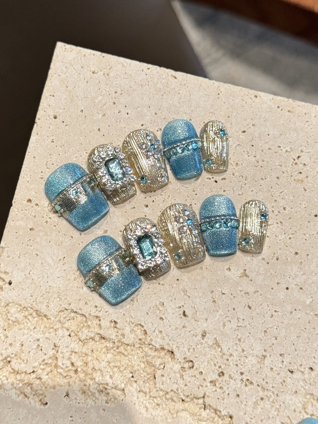 StyleCast x Revolte Set Of 10  Nail Extension - Blue