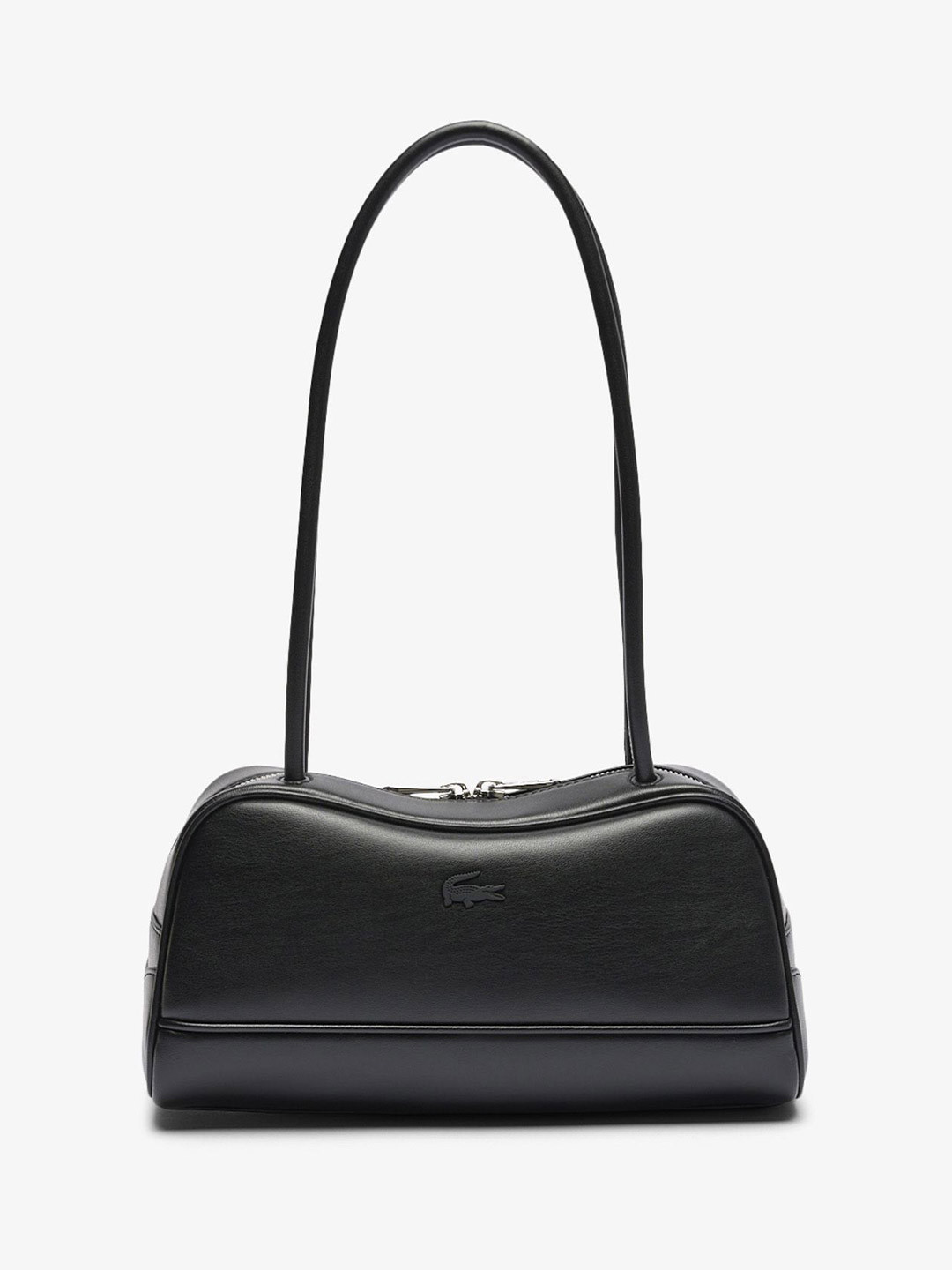 Lacoste Women Solid Baguette Quilted Shoulder Bag