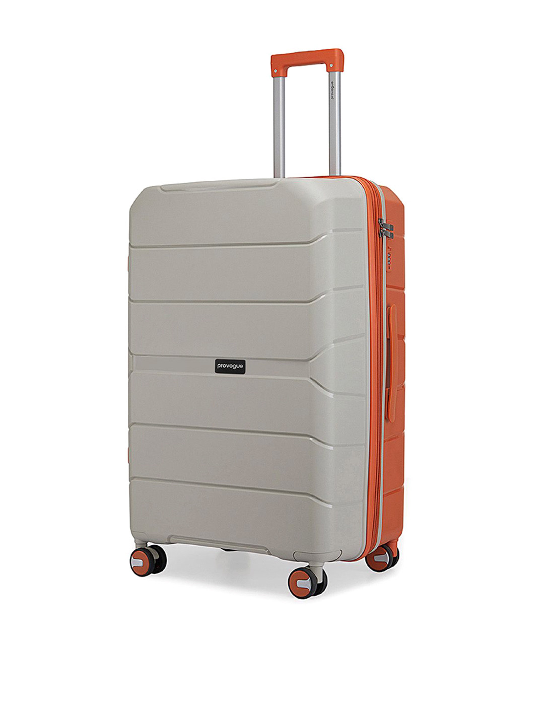 Provogue Cascade Solid 360-Degree Rotation 8 Wheel Large Trolley Bag- 116.2 L