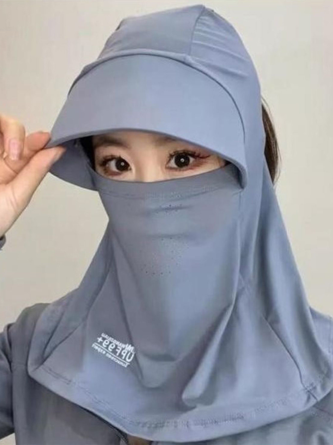 Infispace Women Cotton UPF50+ Sun Protection Face Mask Cap