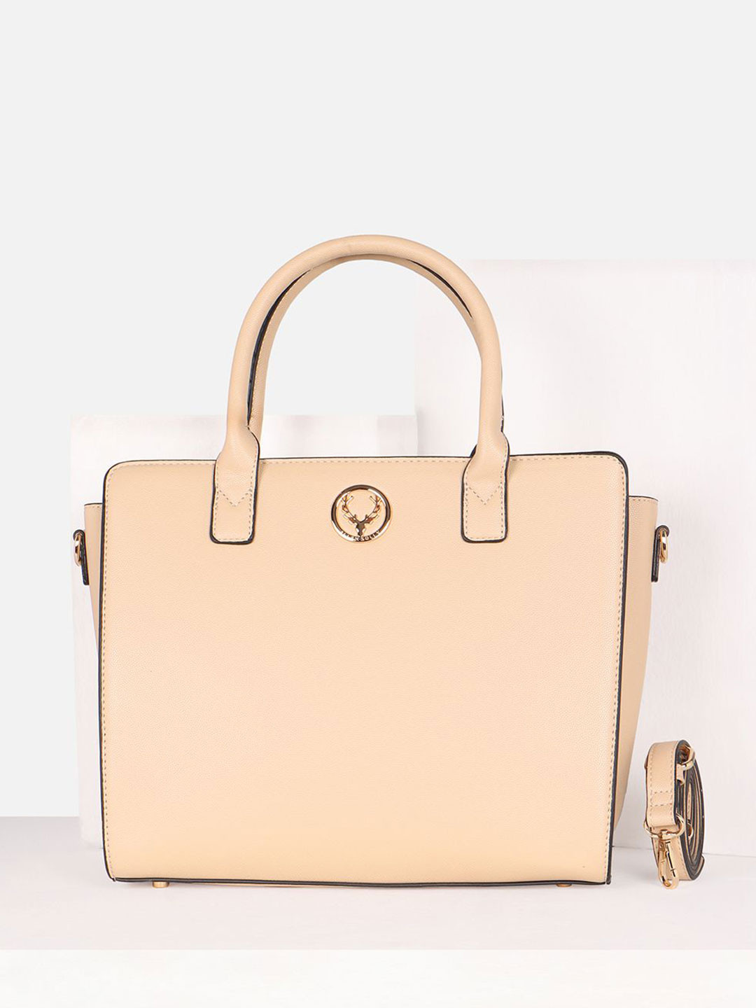 Allen Solly Woman Structured Handheld Bag with Tasselled