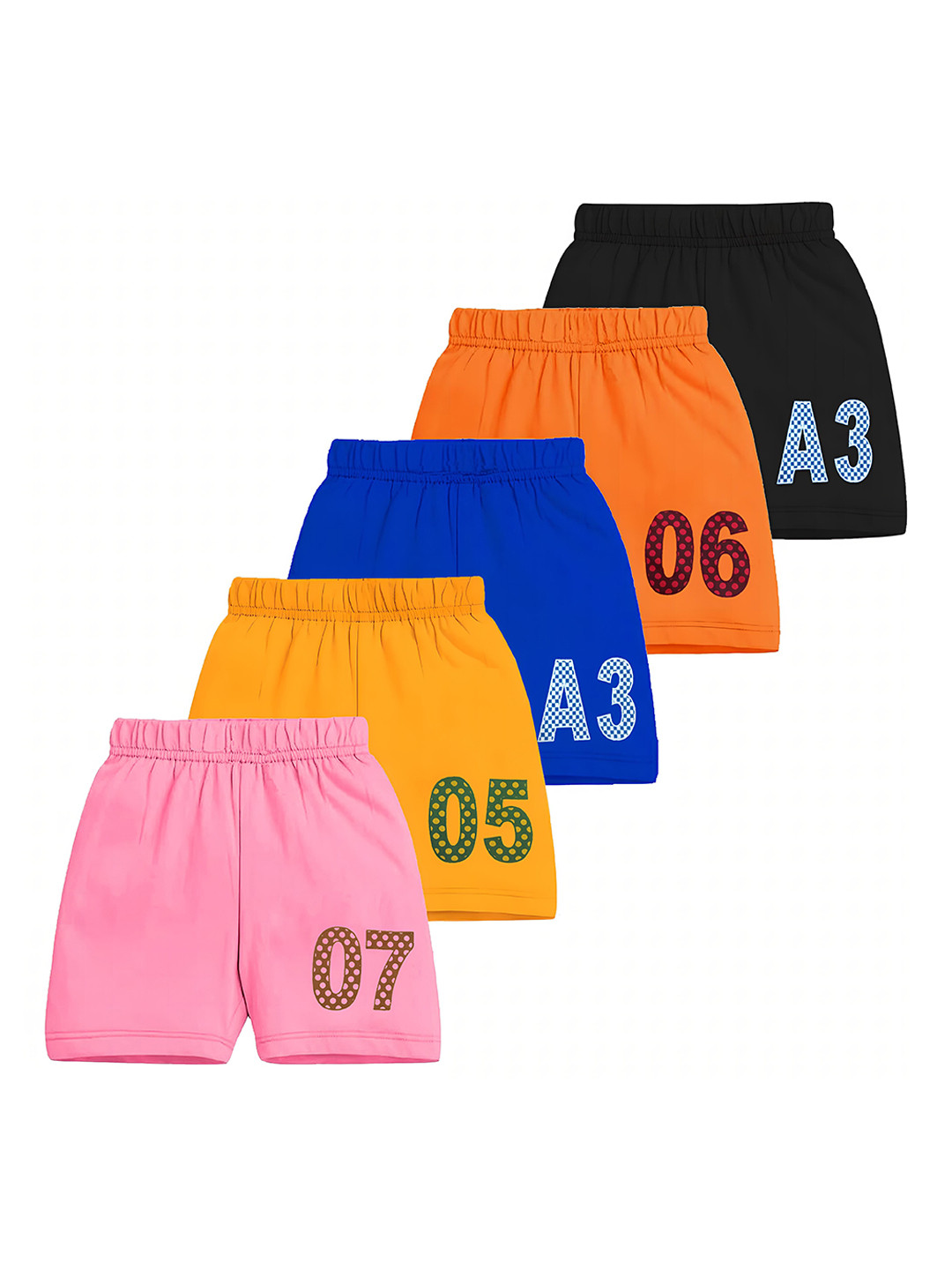 DON CARE Kids Pack Of 5 Shorts