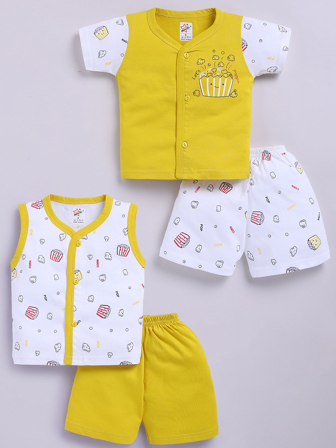 Universal Stars Kids Selection Of 2 Printed T-shirt and Shirt With Shorts