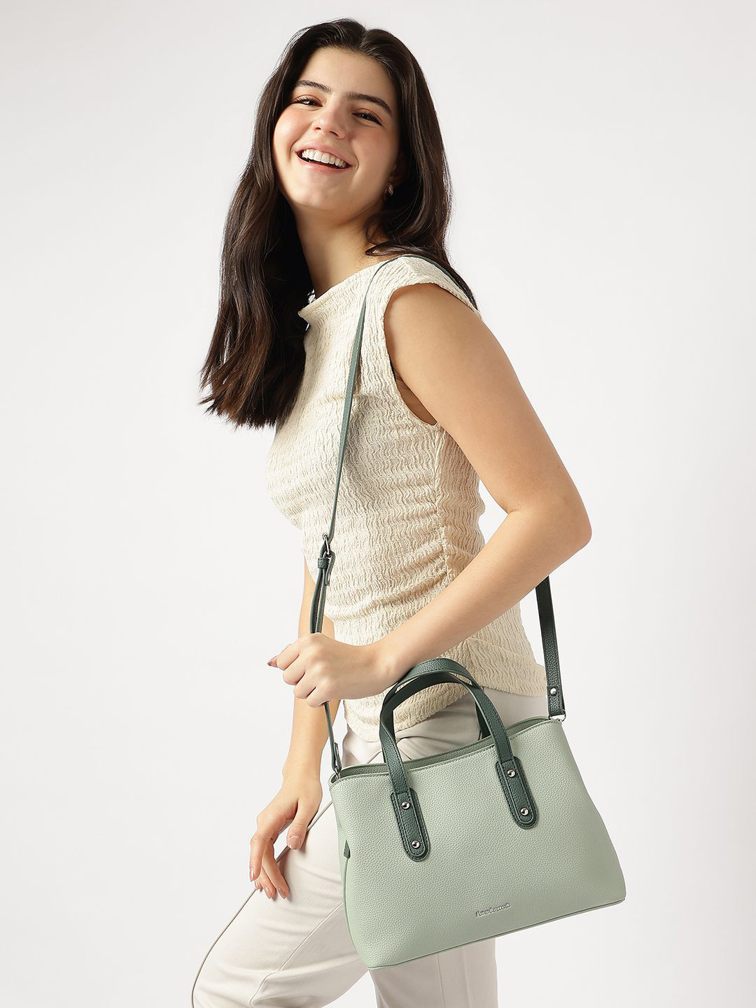 Fastrack Solid Medium Structured Handheld Bag