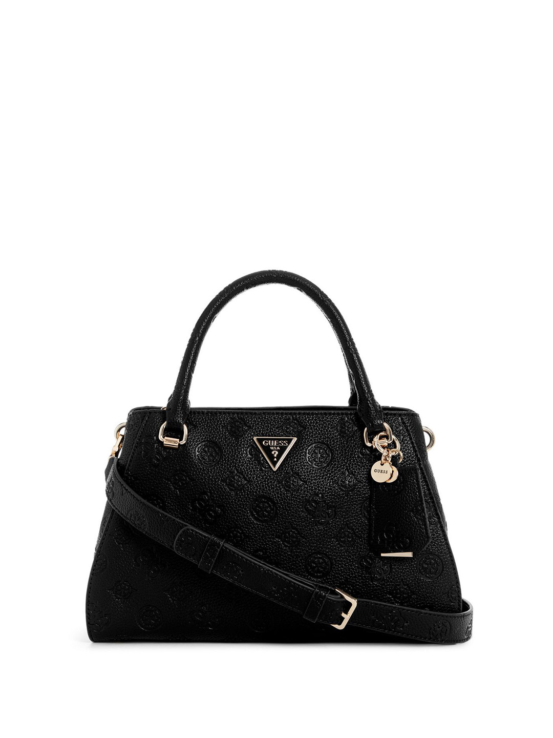 GUESS Textured Oversized Bucket Cresidia Luxury Satchel Bag