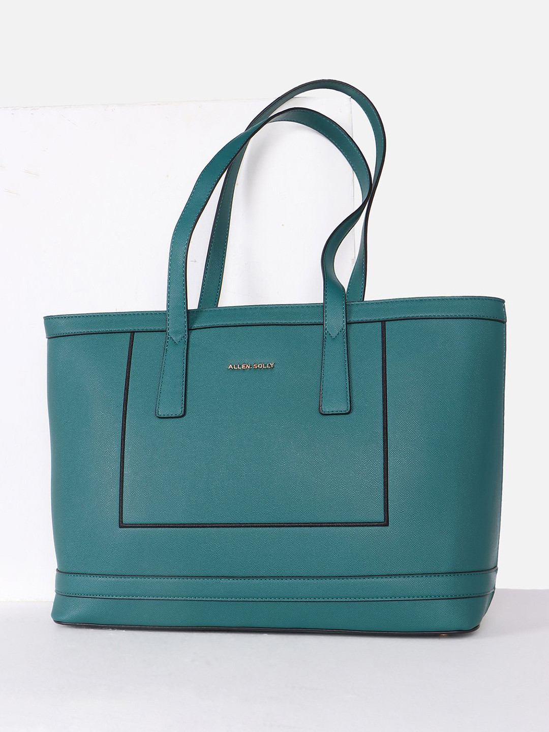Allen Solly Woman Solid Structured Tasselled Shoulder Bag