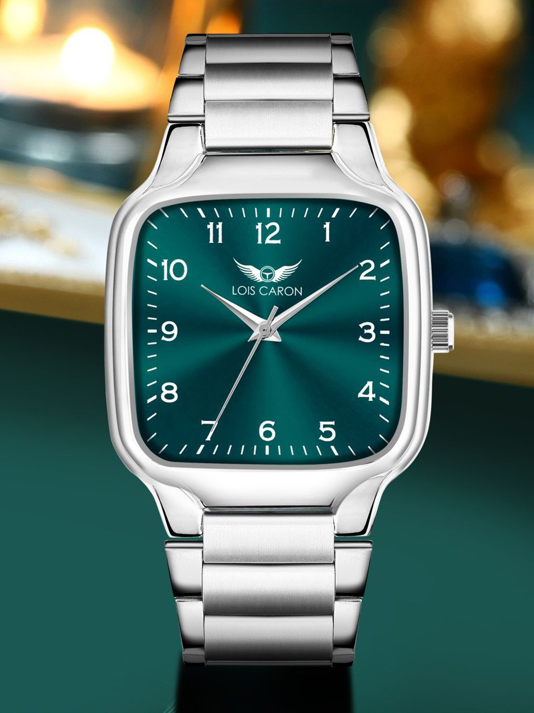 LOIS CARON Men Stainless Steel Bracelet Style Straps Analogue Watch LCS-4312