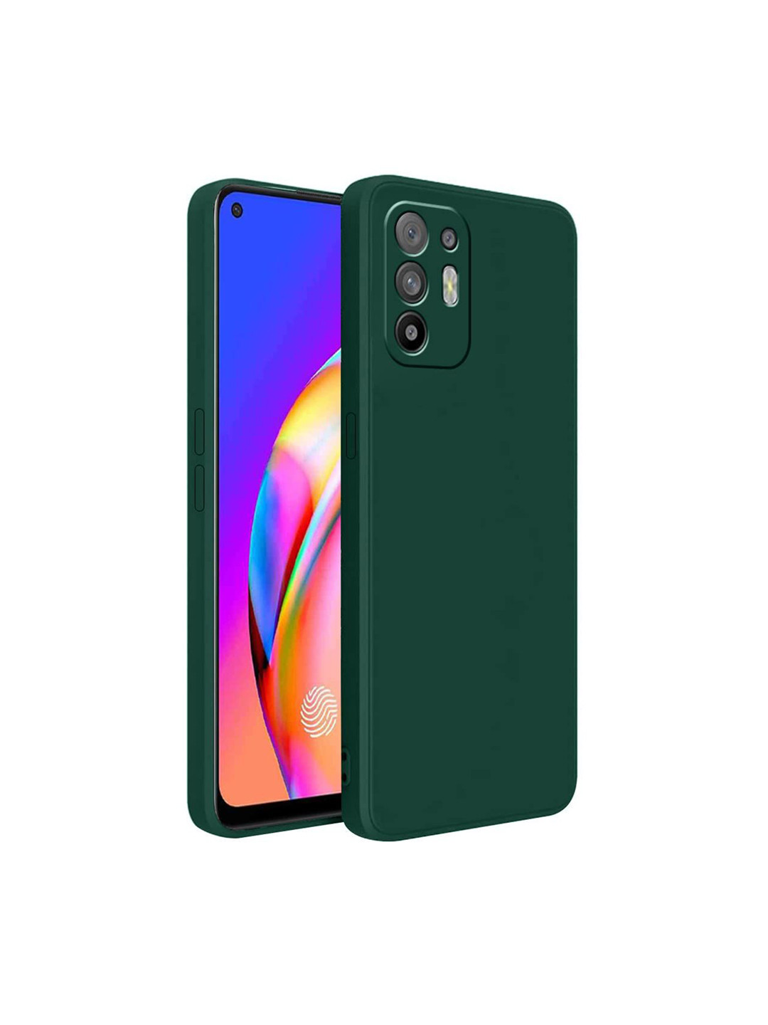 LIRAMARK Unisex Oppo F19 Pro Plus 5G Solid Back Case
