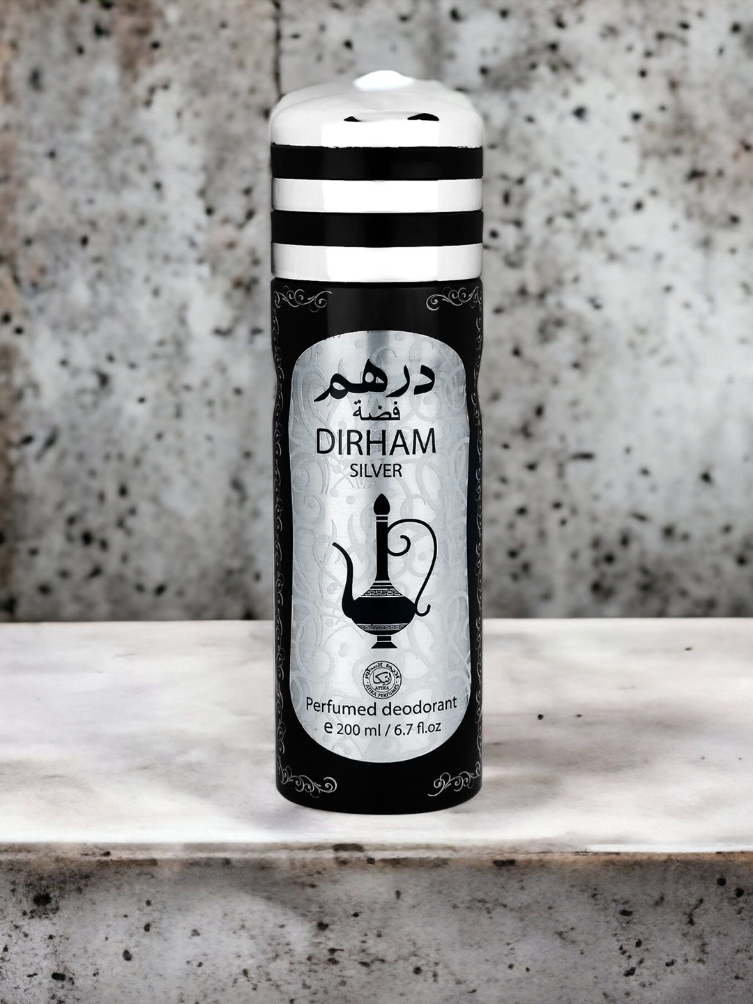 ATIKA Men Dirham Silver Long Lasting Deodorant - 200 ml