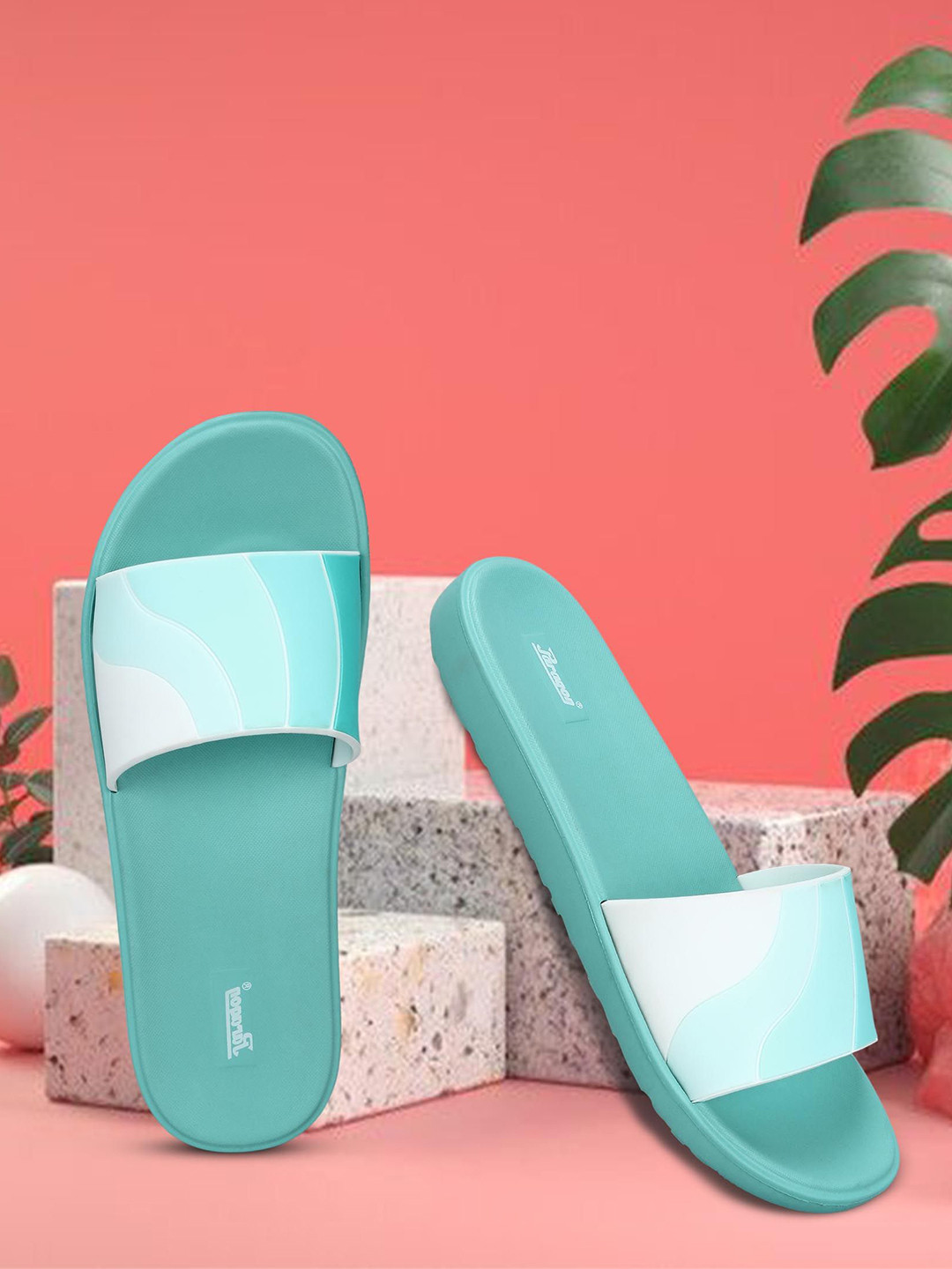 Paragon Colourblocked Cushioned Sole Sliders