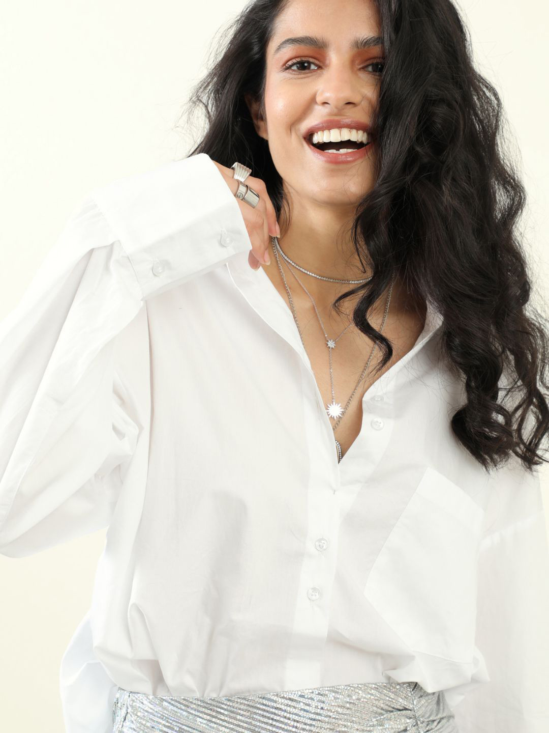 Urban Suburban Women Smart Formal Oversized Shirt