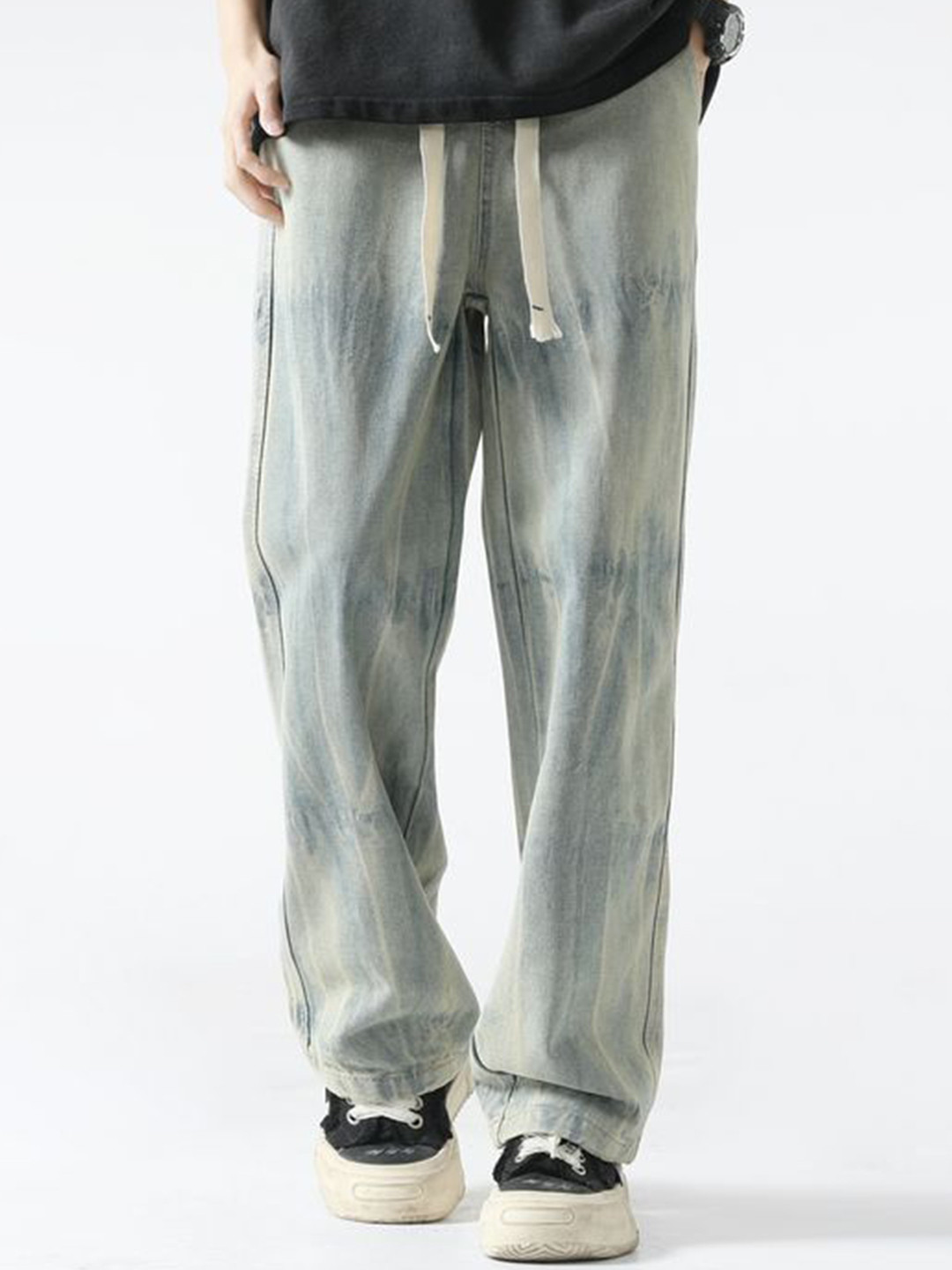 StyleCast x Revolte Men Straight Fit Cotton Jeans