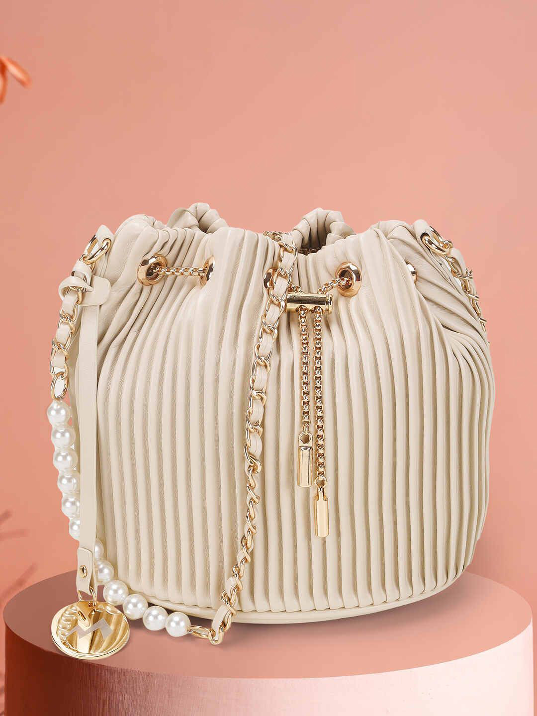 Metro Striped Bucket Sling Bag