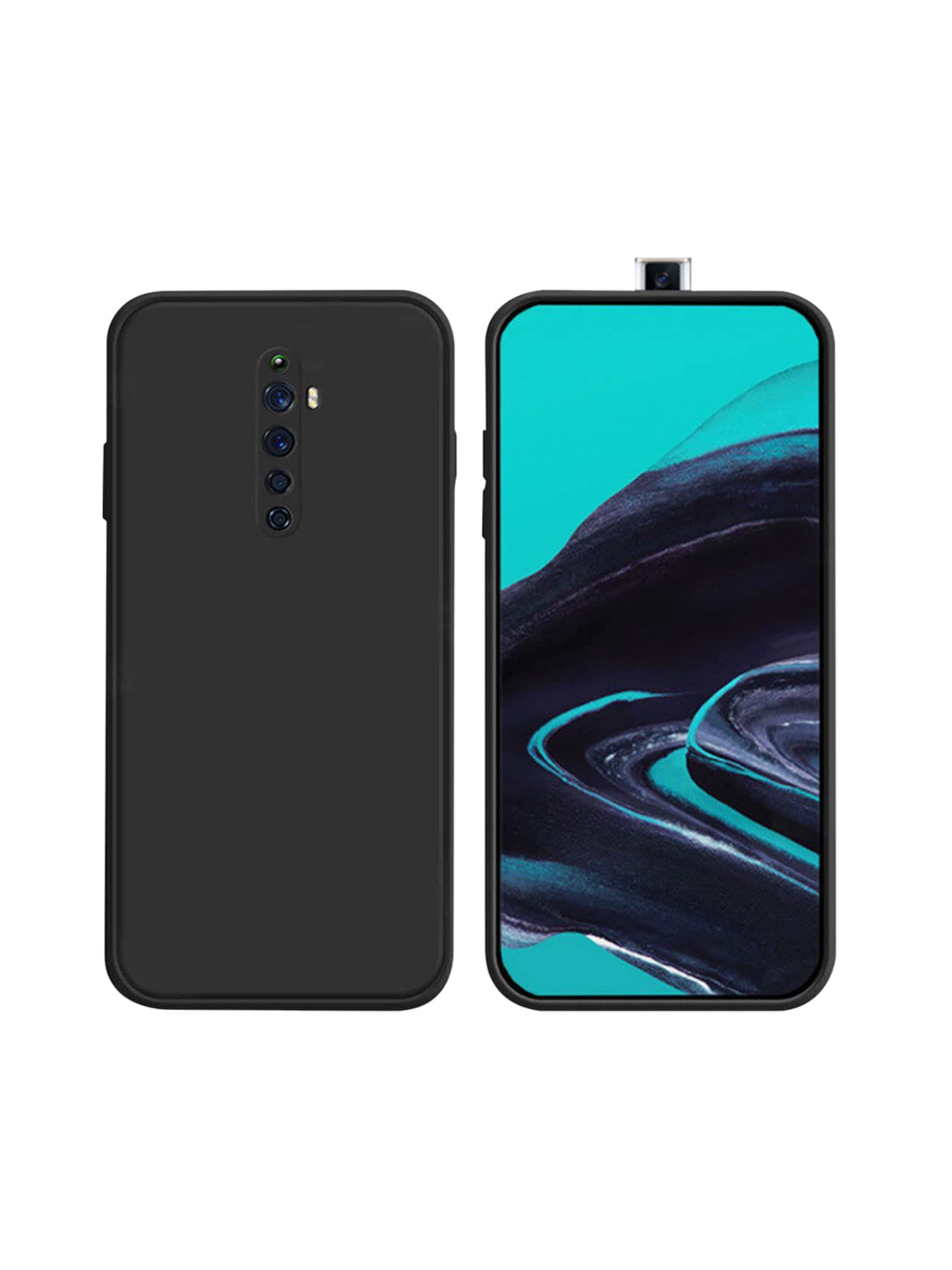 LIRAMARK Unisex Oppo Reno 2F Solid Back Case