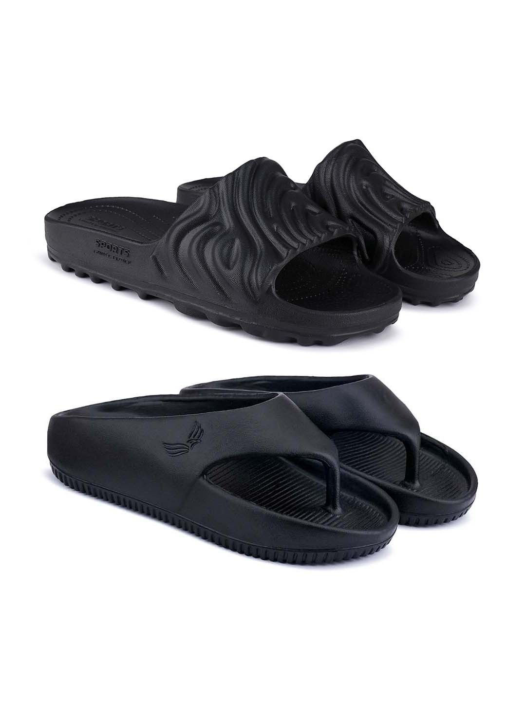 BERSACHE ack of 2 Men Rubber Thong Flip-Flops