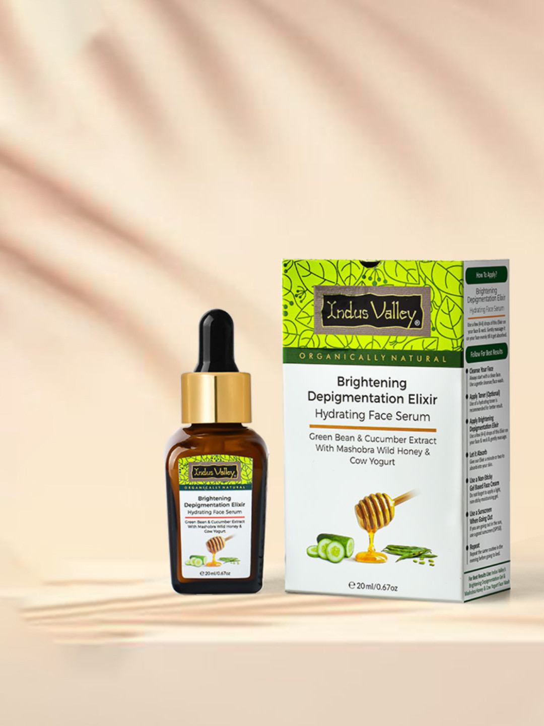 Indus Valley Brightening Depigmentation Elixir Hydrating Face Serum - 20 ml