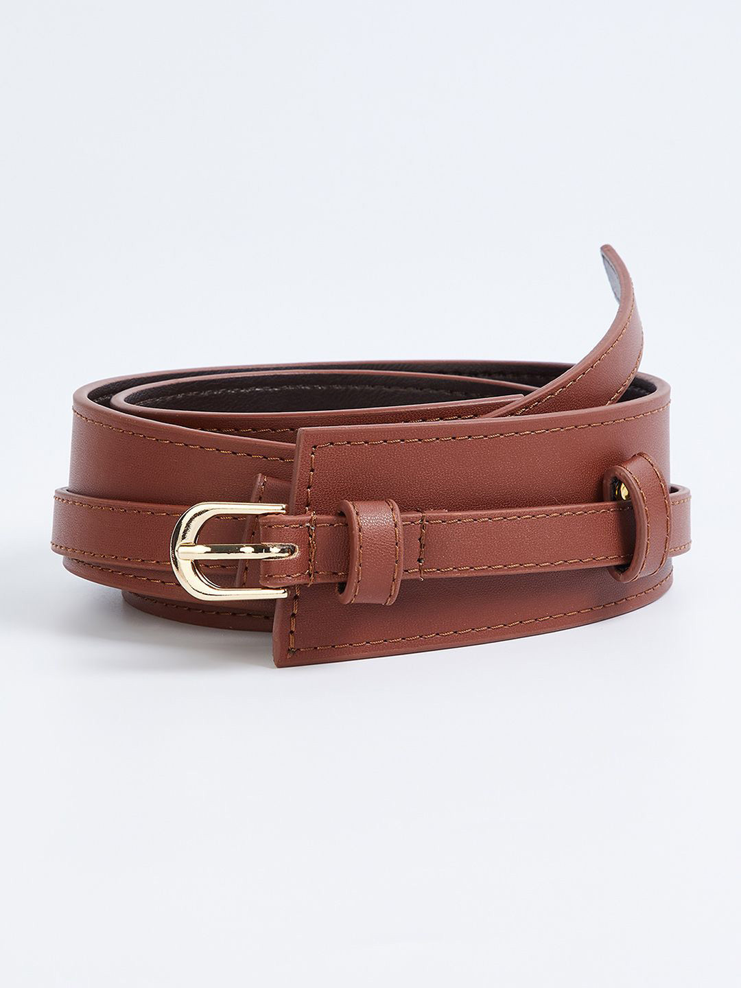 max Women Solid Tang Casual Regular Belt