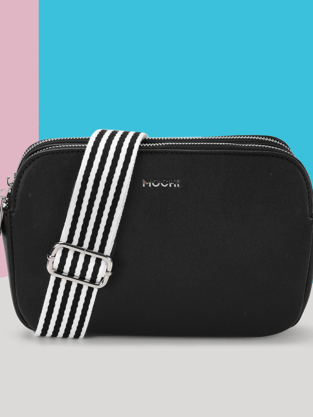 Mochi Baguette Sling Bag With Embellished