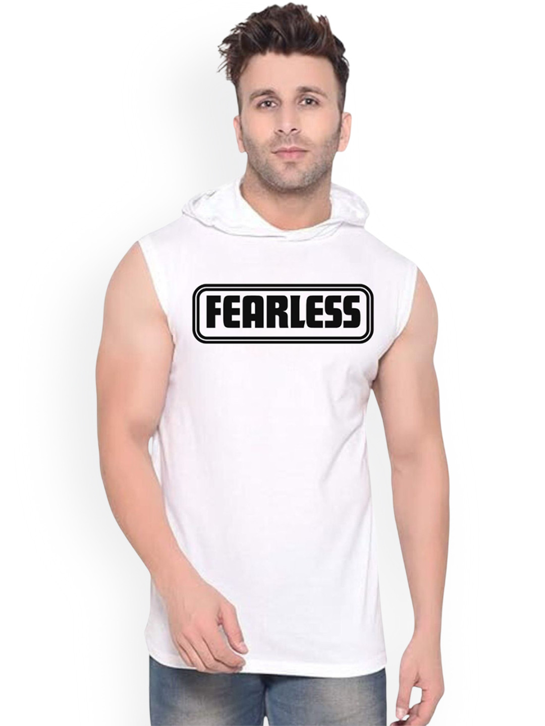 FABSTIEVE Men Fearless Printed Gym Vest Gym_Vest