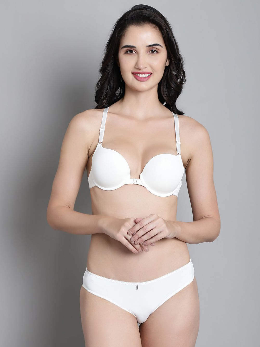 MAKCLAN Underwired Lightly Padded Underwired Lingerie Set