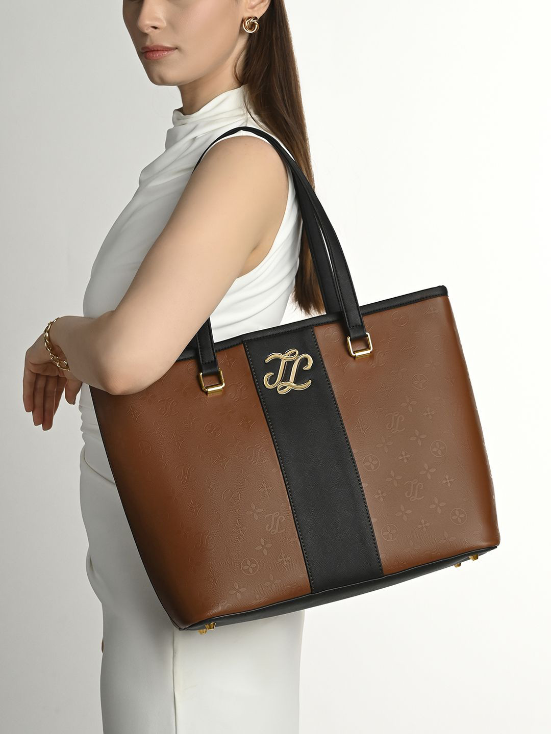 LAVIE Signature Women Tarrytown Colourblocked Tote Handbag