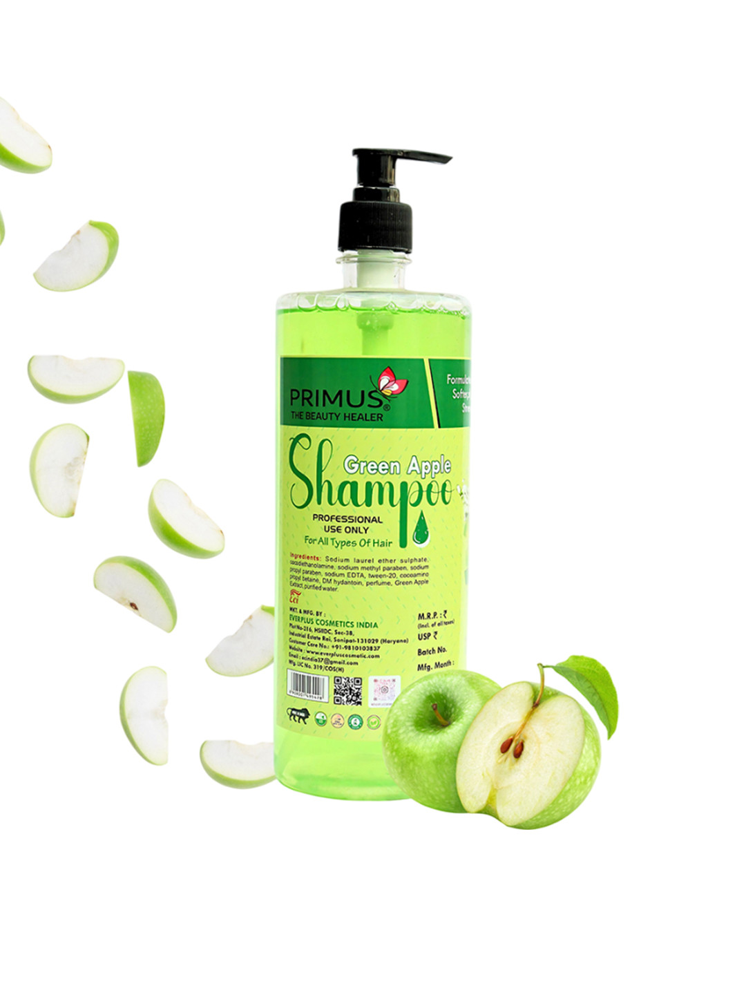 PRIMUS Green Apple Shampoo With Argan Oil - 1000ml