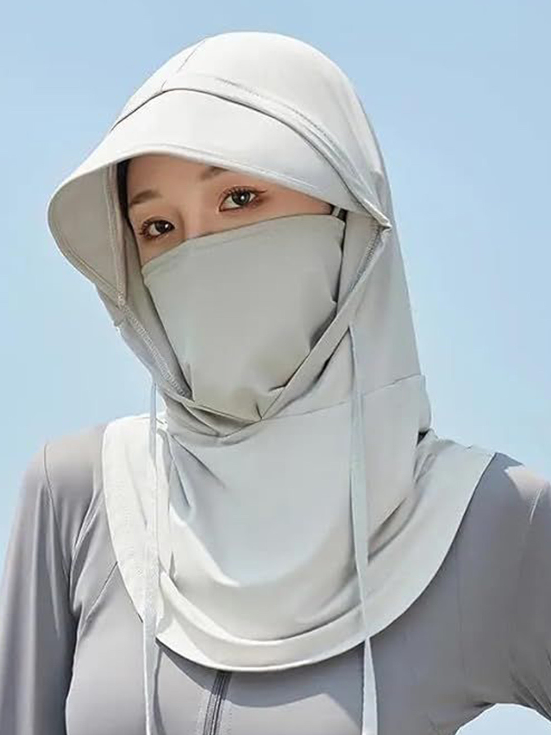 Infispace Women Sun Protection Face Mask Cotton Beanie Cap