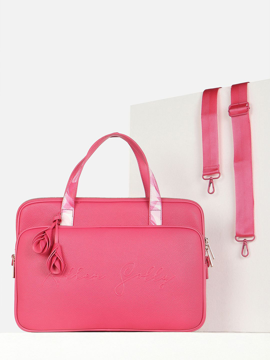 Allen Solly Woman Solid Medium Structured Satchel Bag