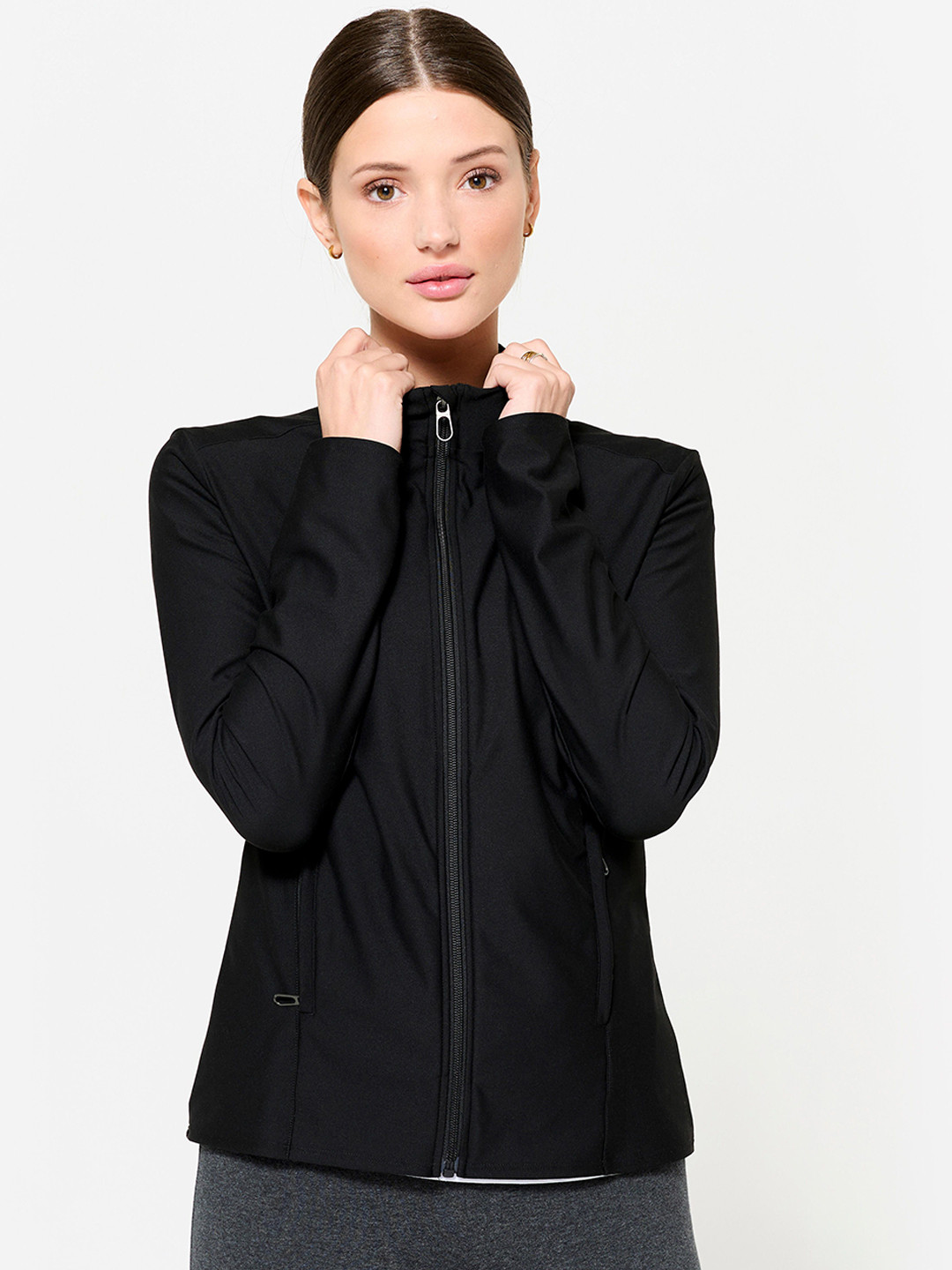 Decathlon DOMYOS Mock Collar Zip-Up Lightweight Jacket