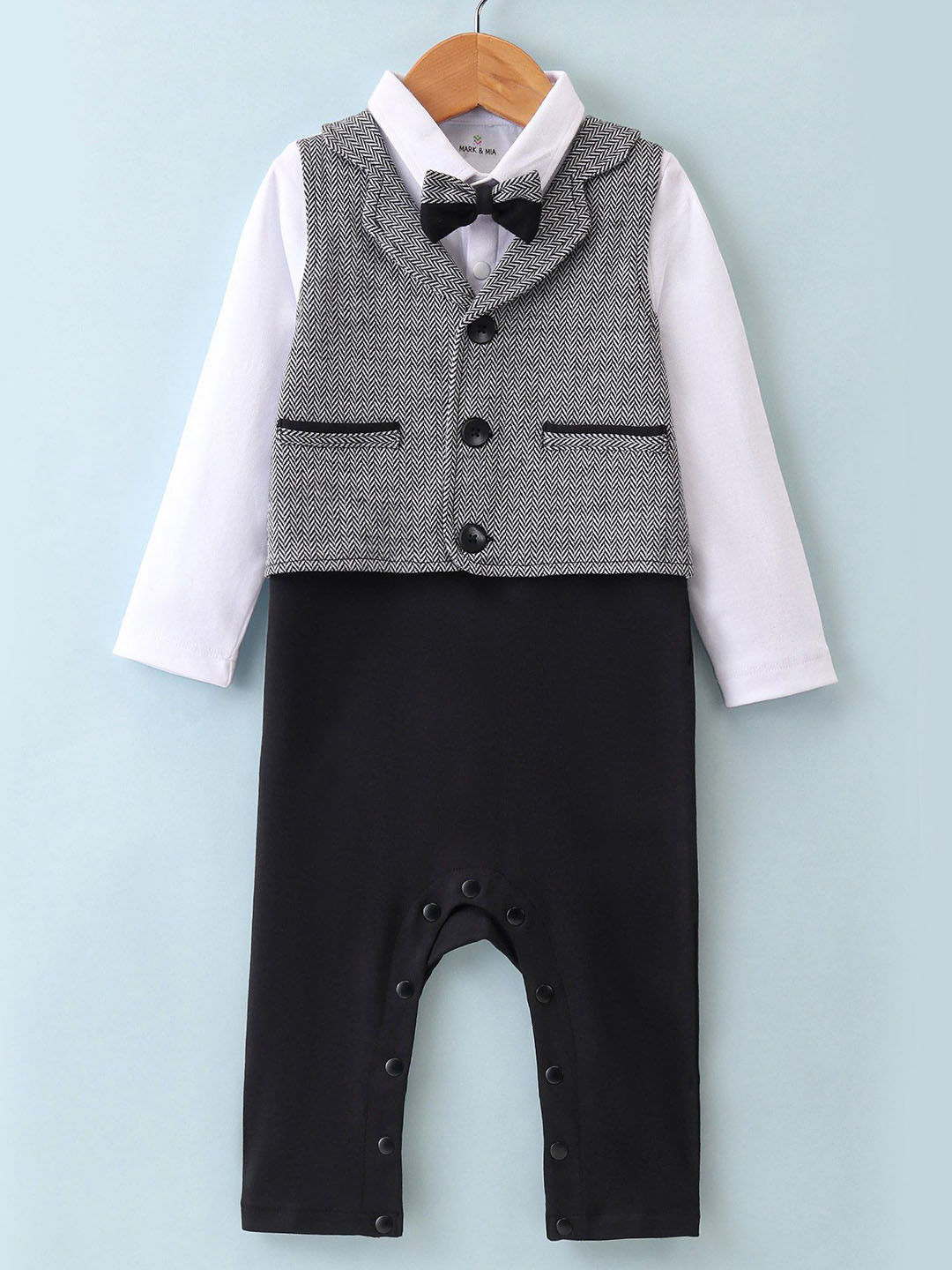 Mark & Mia Infant Romper With Bow