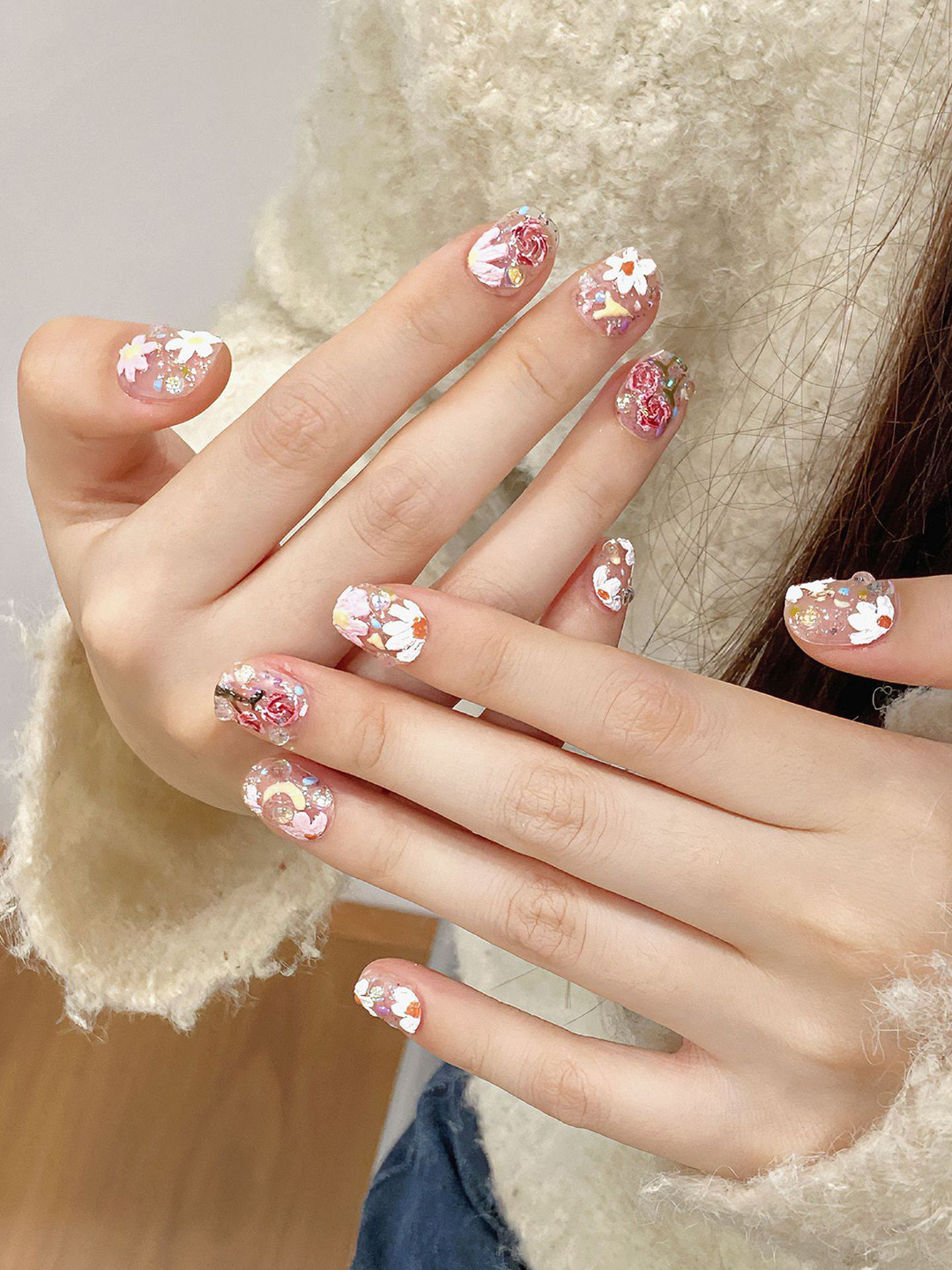 StyleCast x Revolte Set Of 10 Reusable Artificial Nail Extension - Pink