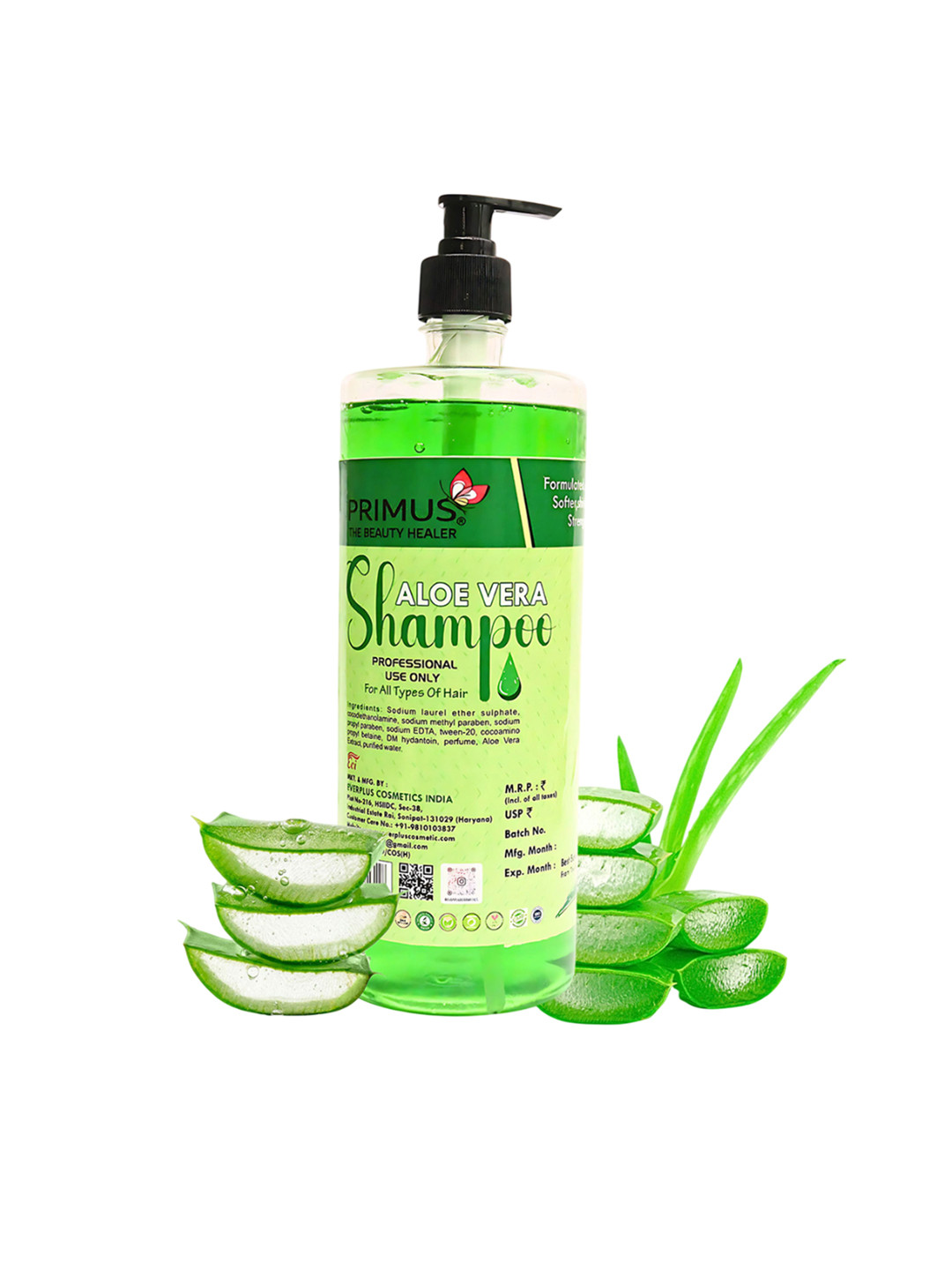 PRIMUS Aloe Vera Shampoo With Argan Oil - 1000 ml