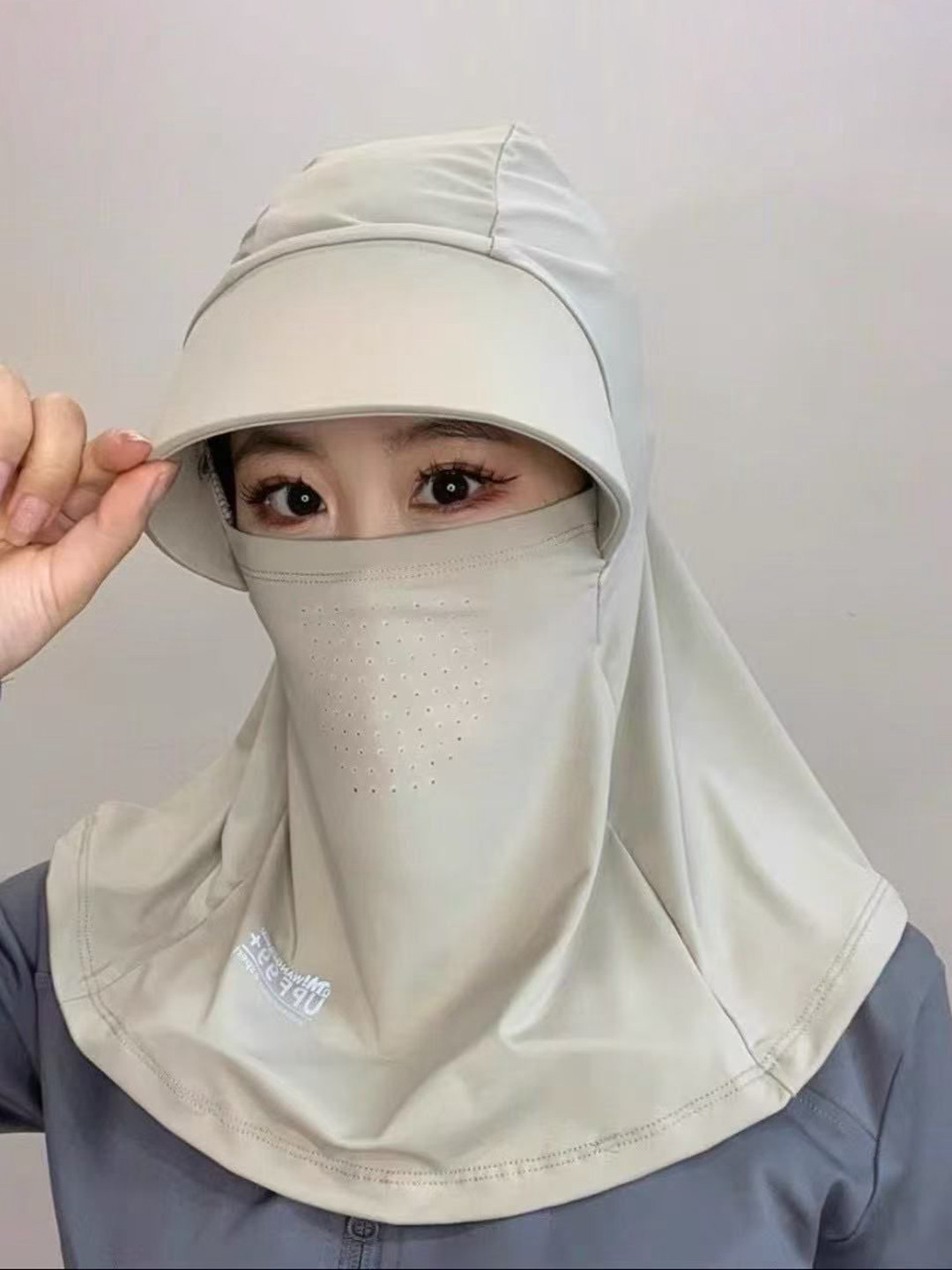 Infispace Women Full Coverage Face & Neck Guard UPF50+ Sun Protection Face Mask Cap