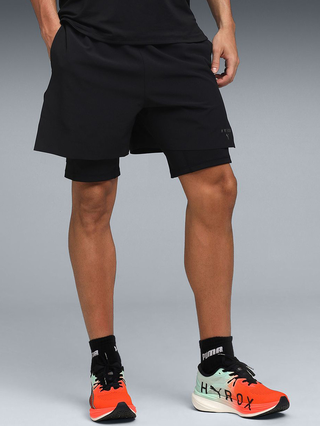 Puma Men X Hyrox 2-In-1 Performance Woven Shorts
