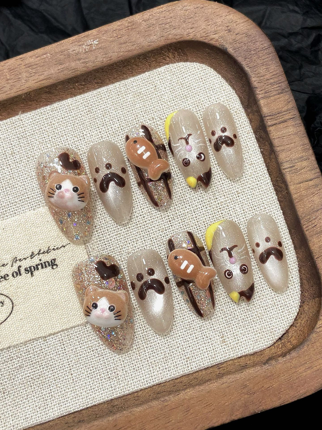 StyleCast x Revolte Set Of 10 Artificial Nail Extension - Silver