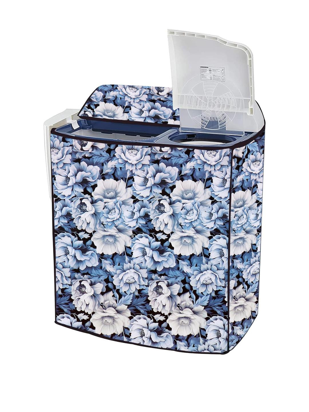 MOGNE FAB Semi Automatic Washing Machine Floral Printed Cover