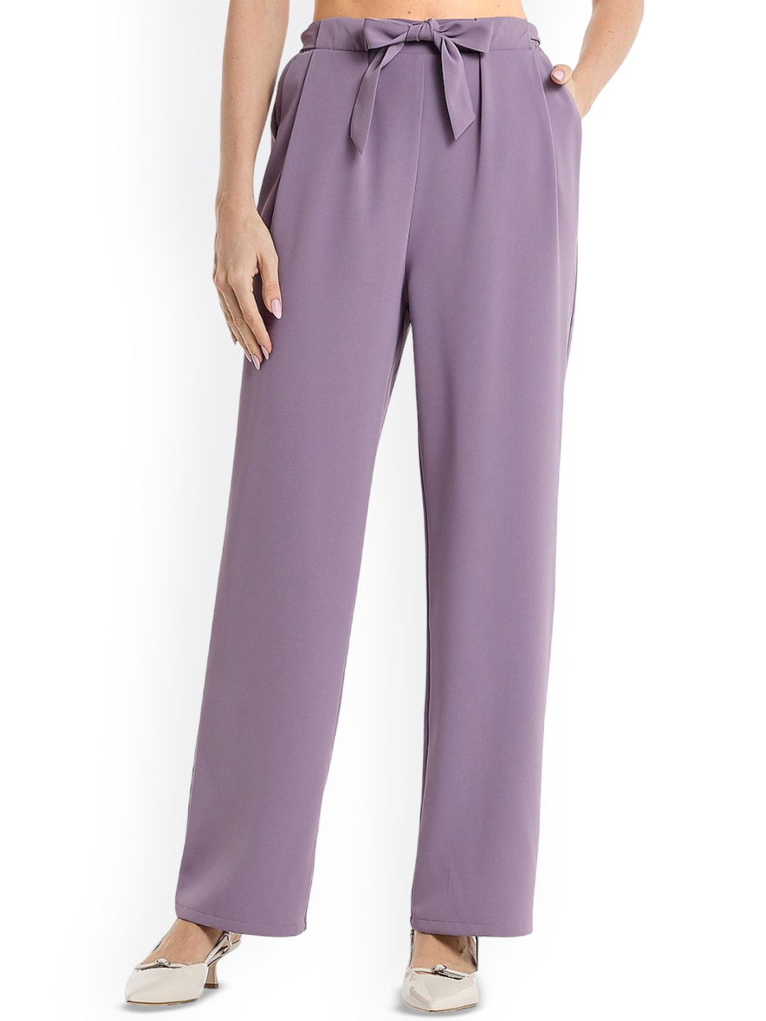 BCBG Women Relaxed Fit Formal Trousers