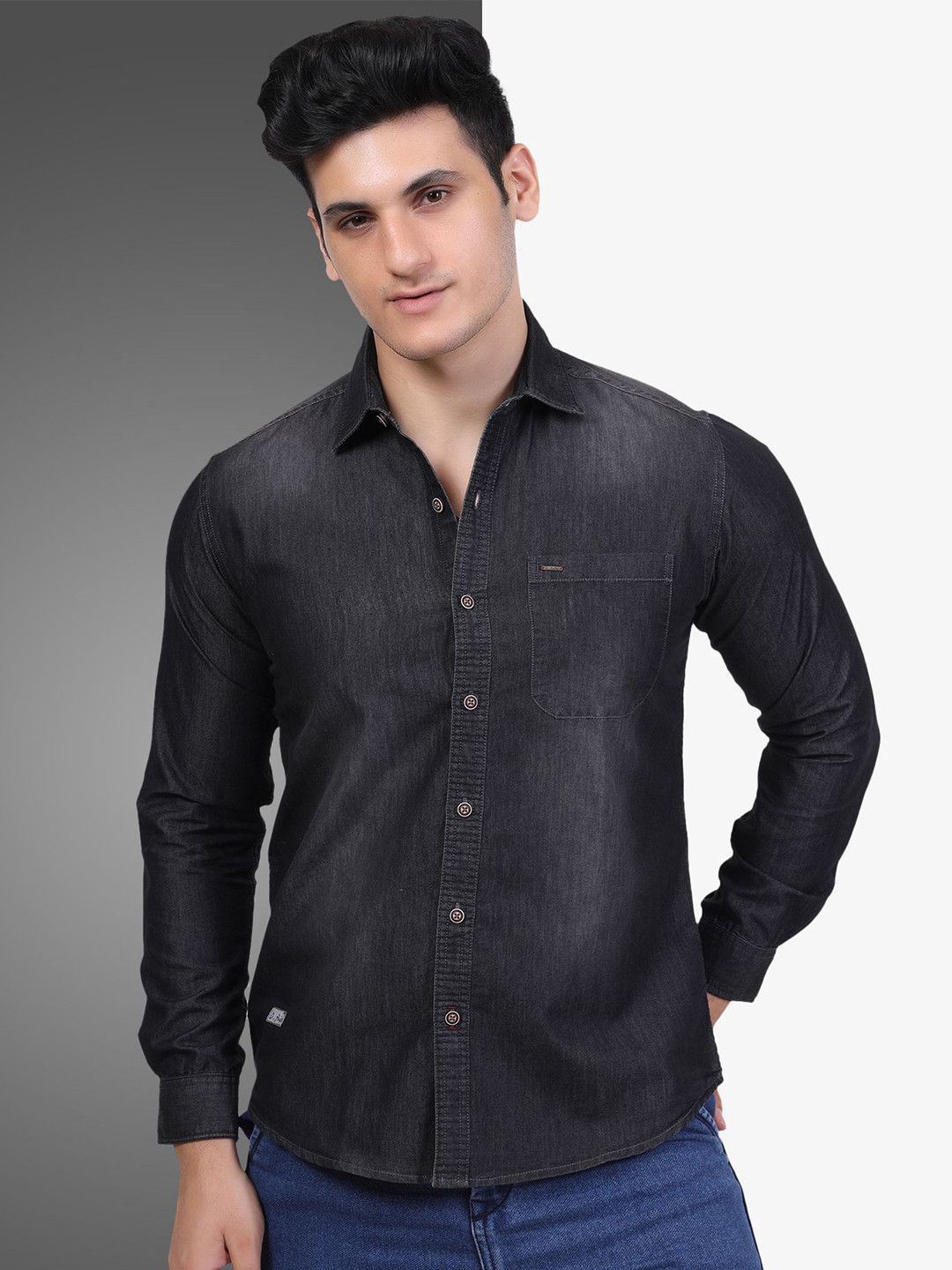 D Finish Smart Denim Casual Shirt