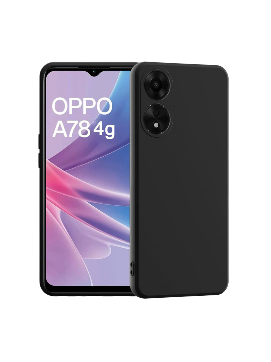 LIRAMARK Unisex Oppo A78 Solid Back Case