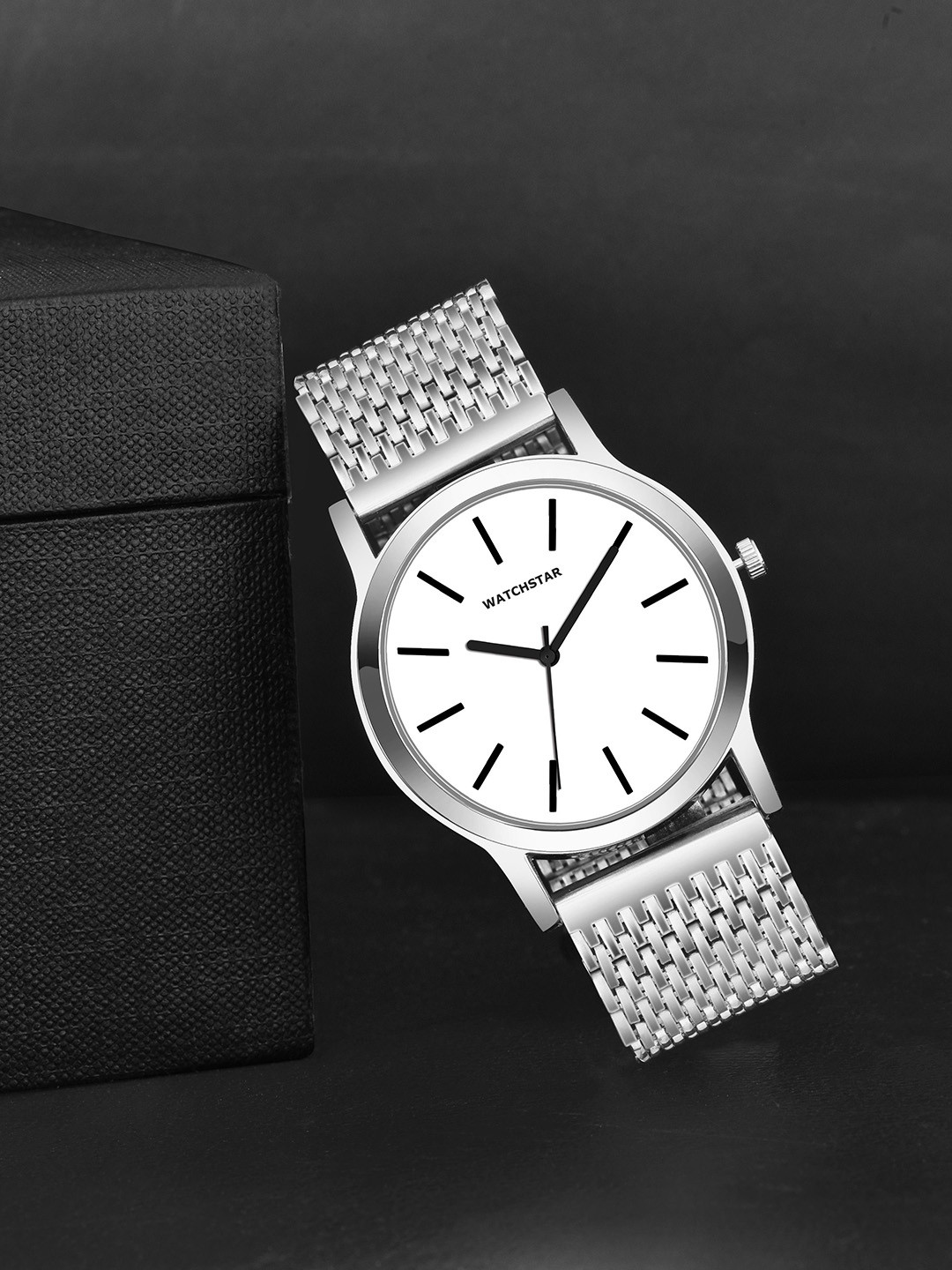 WATCHSTAR Men Dial & Stainless Steel Straps Analogue Watch Slim metalWC